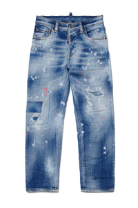 Straight jeans with spots and logo - 642 Jean