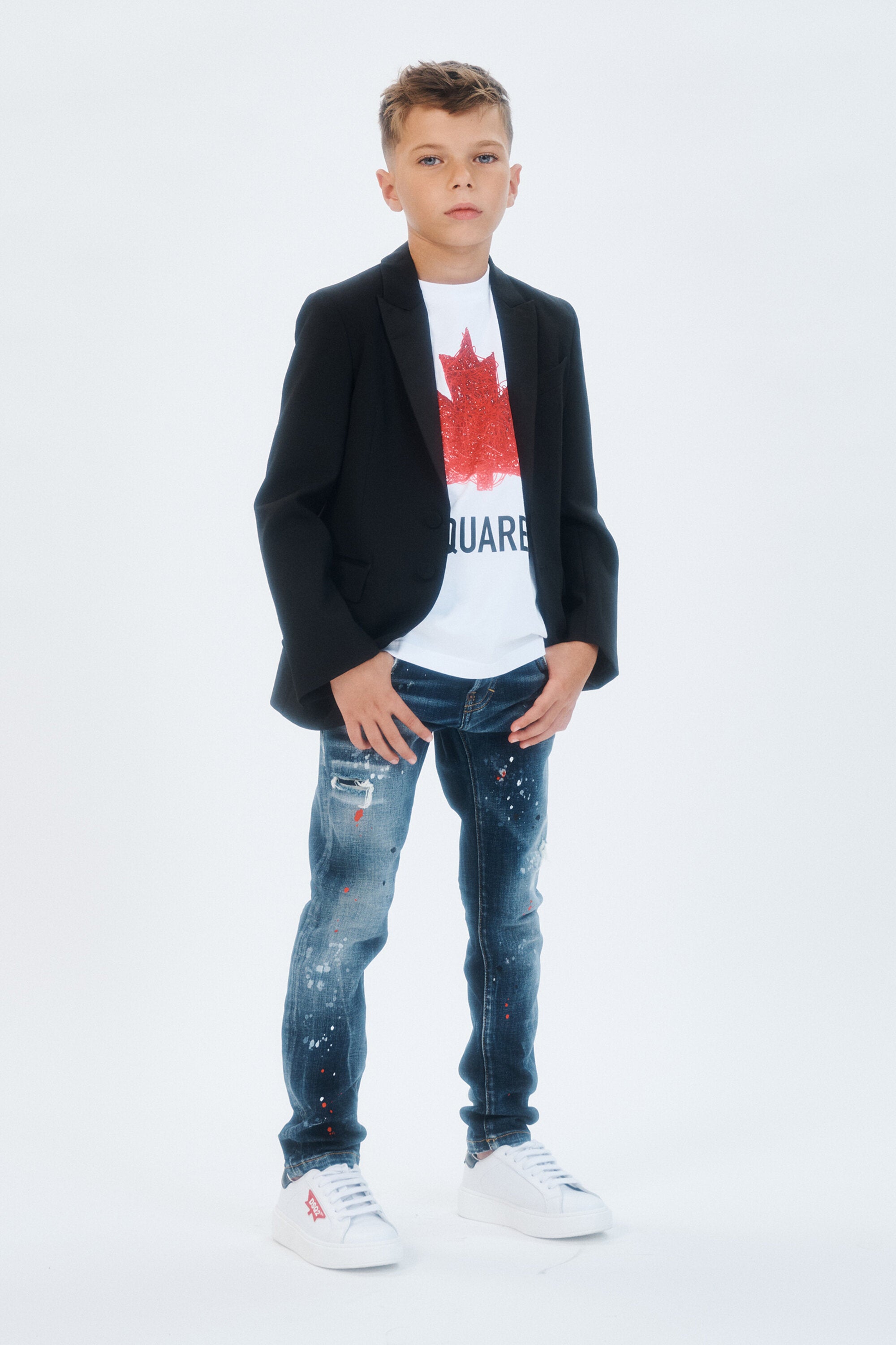 Veste blazer en laine fraîche