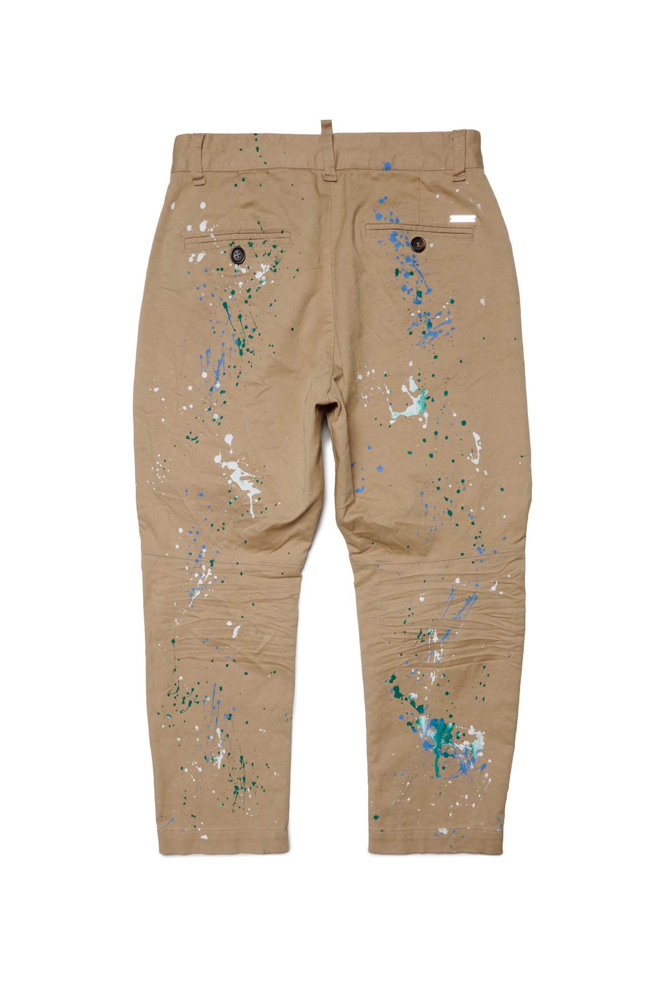 Pantalones chinos con salpicaduras de pintura Pantalones chinos con salpicaduras de pintura