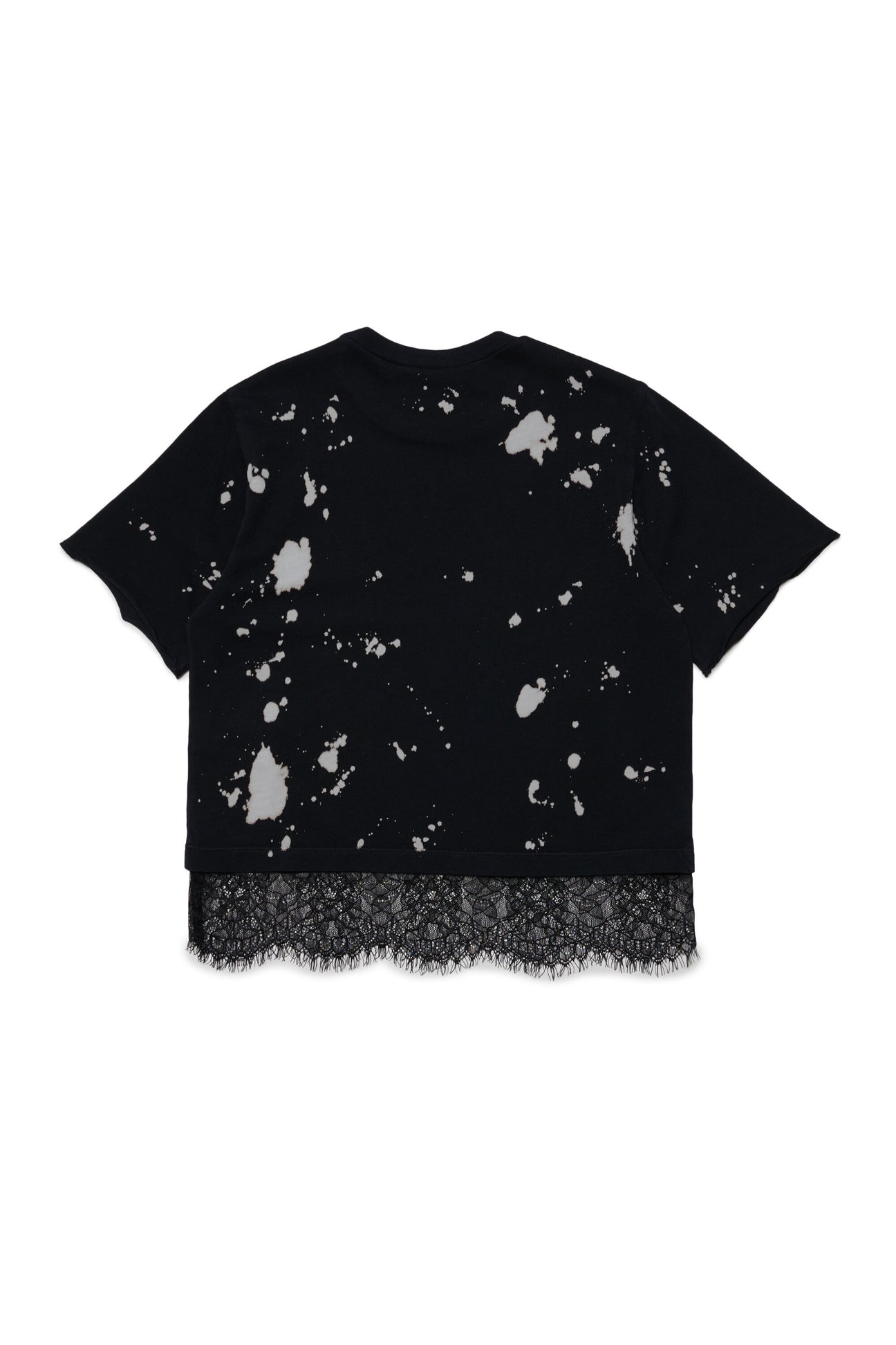 Vintage effect T-shirt with lace Vintage effect T-shirt with lace
