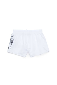 Icon displaced boxer swimsuit