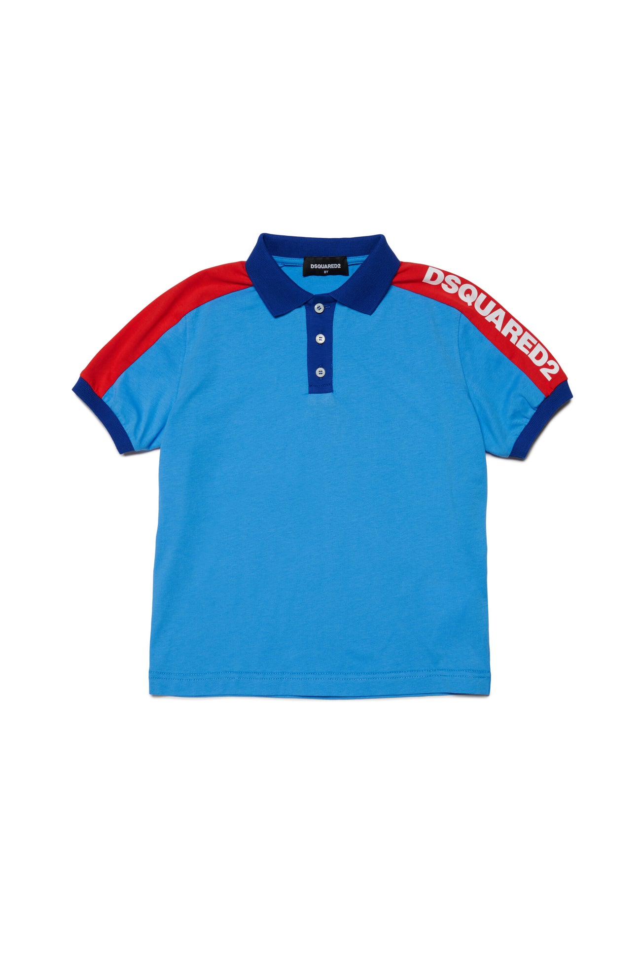 Polo shirt with colorblock bands 