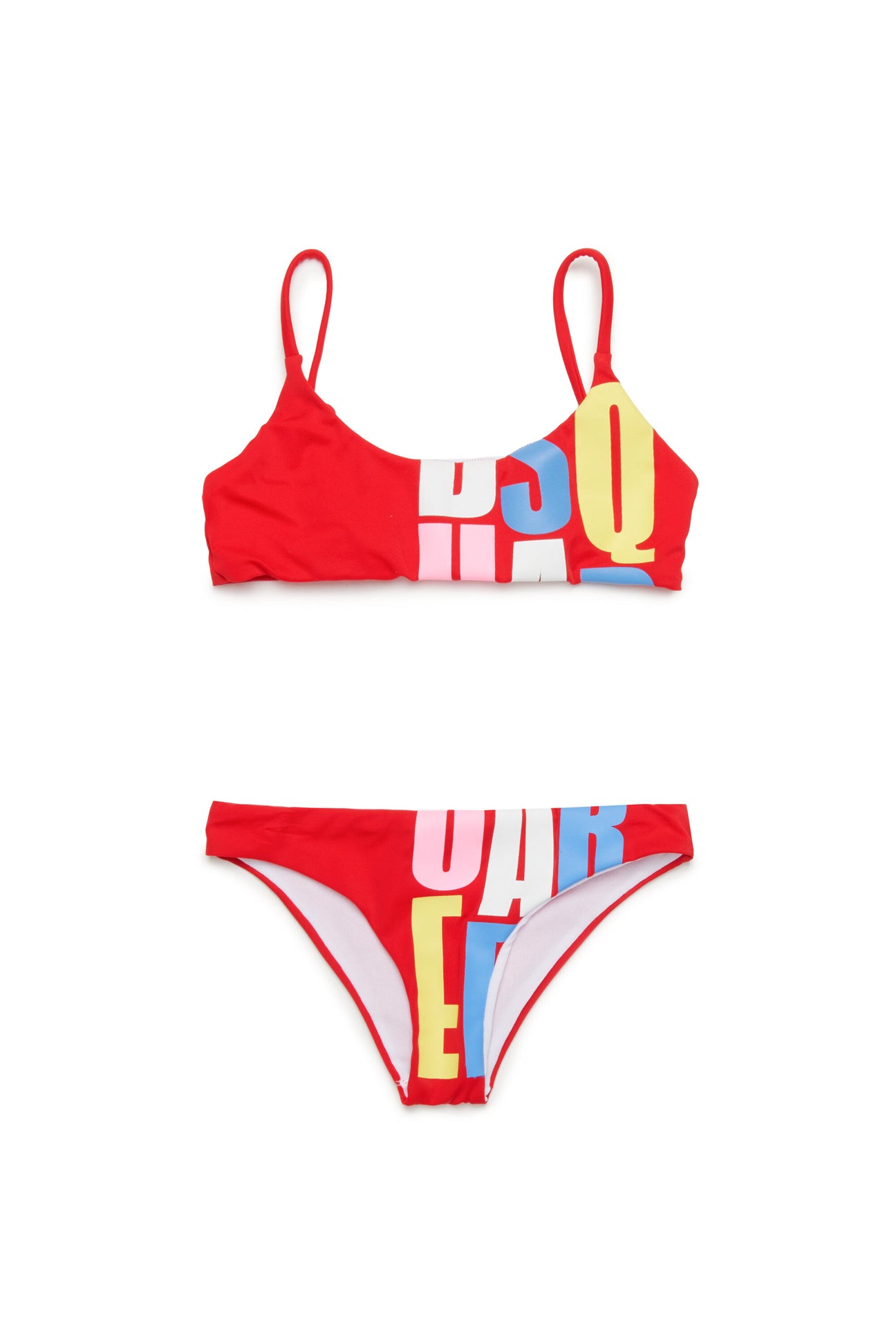 Bañador bikini con marca multicolor 
