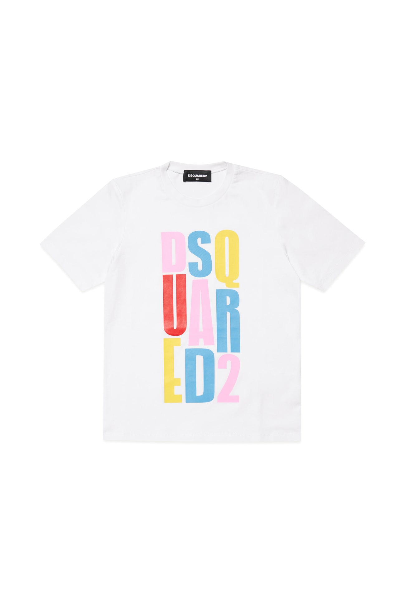 T-shirt con logo multicolor 