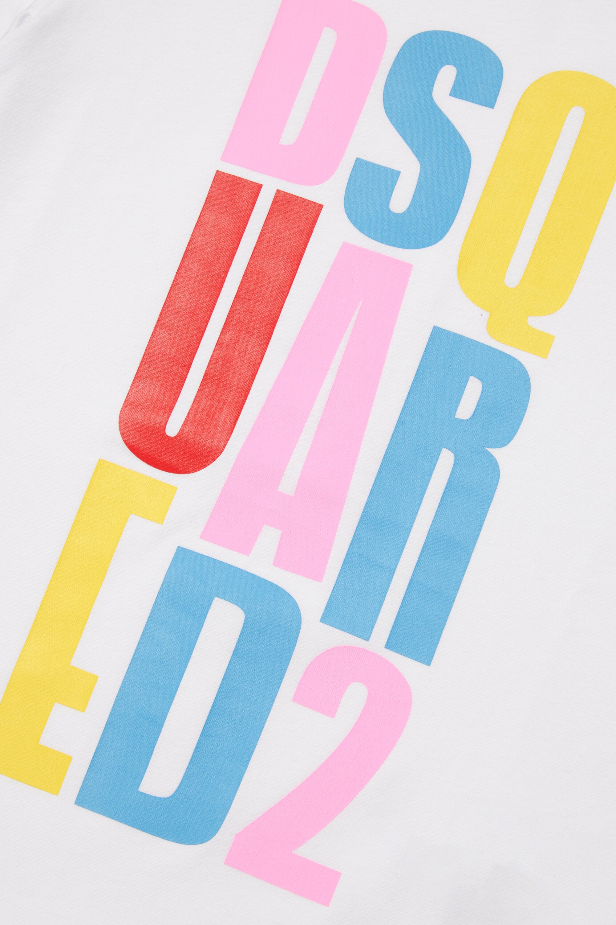 T-shirt con logo multicolor