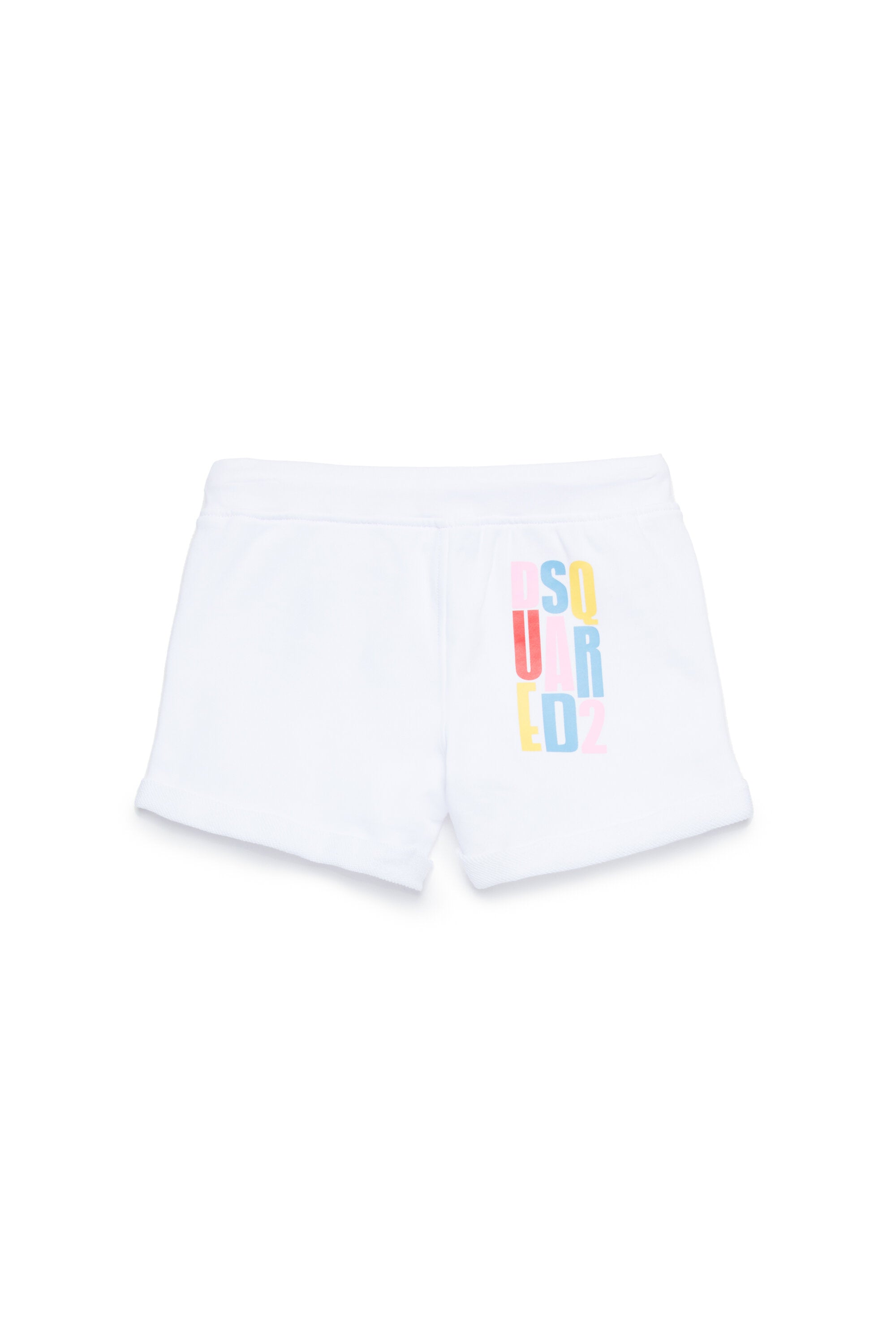 Pantalones cortos en chándal multicolor con marca