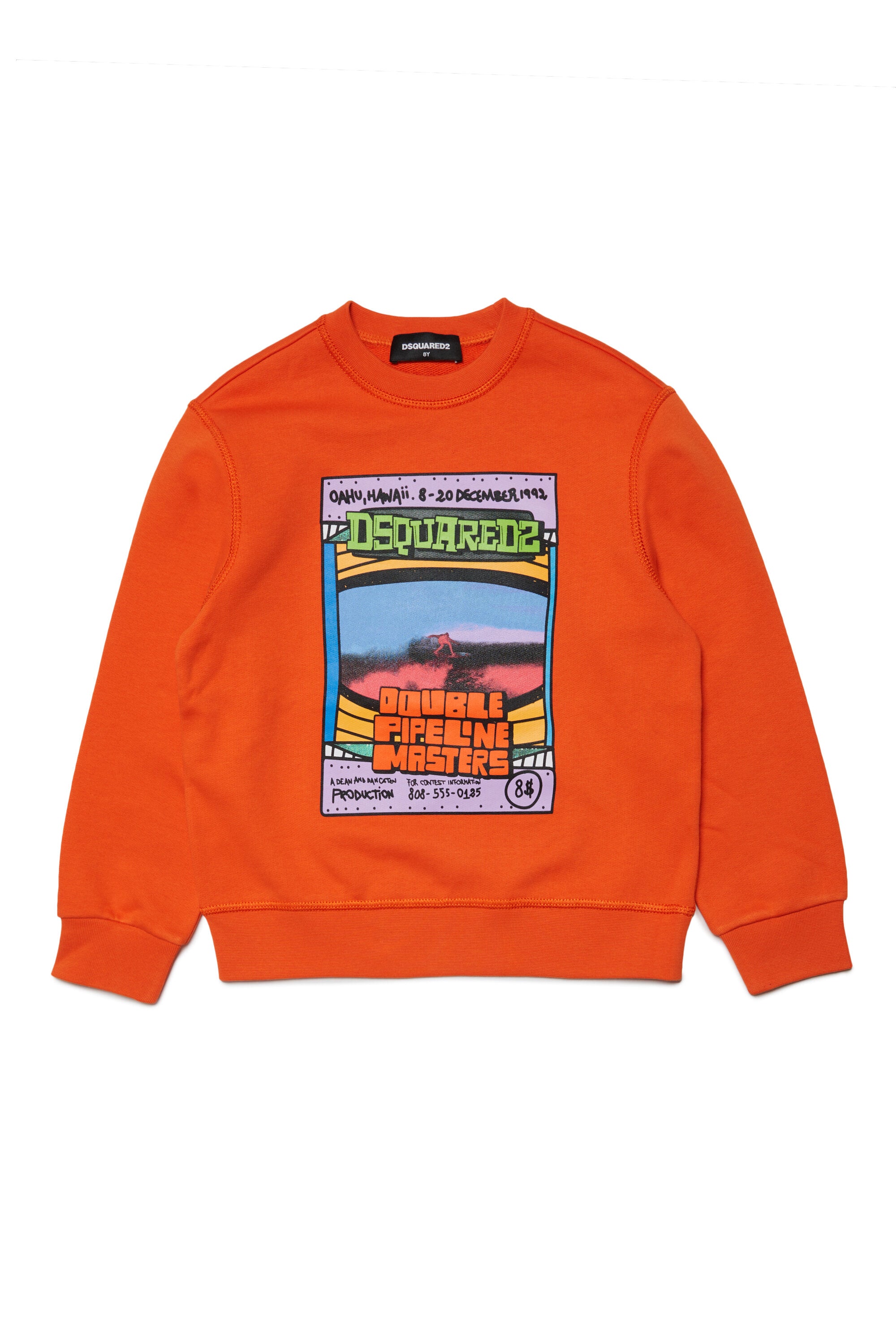 Dsquared2 shop orange sweatshirt