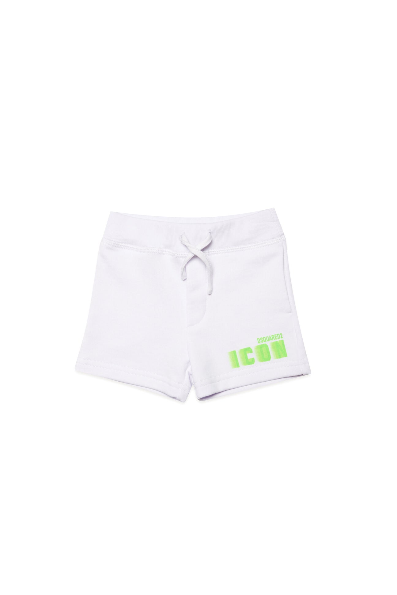 Fleece shorts with speed effect Icon print 