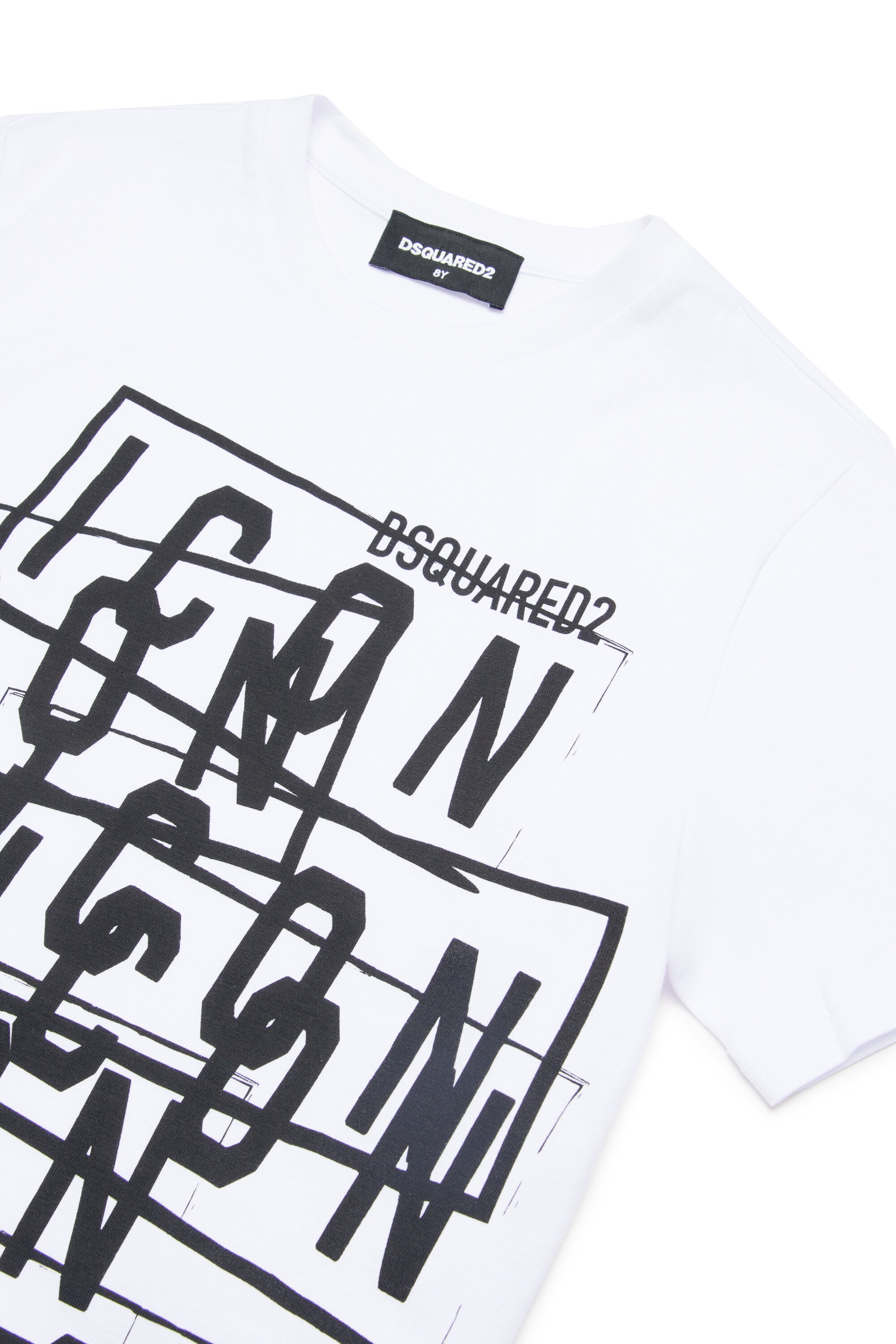 T-shirt con stampa Icon effetto displaced