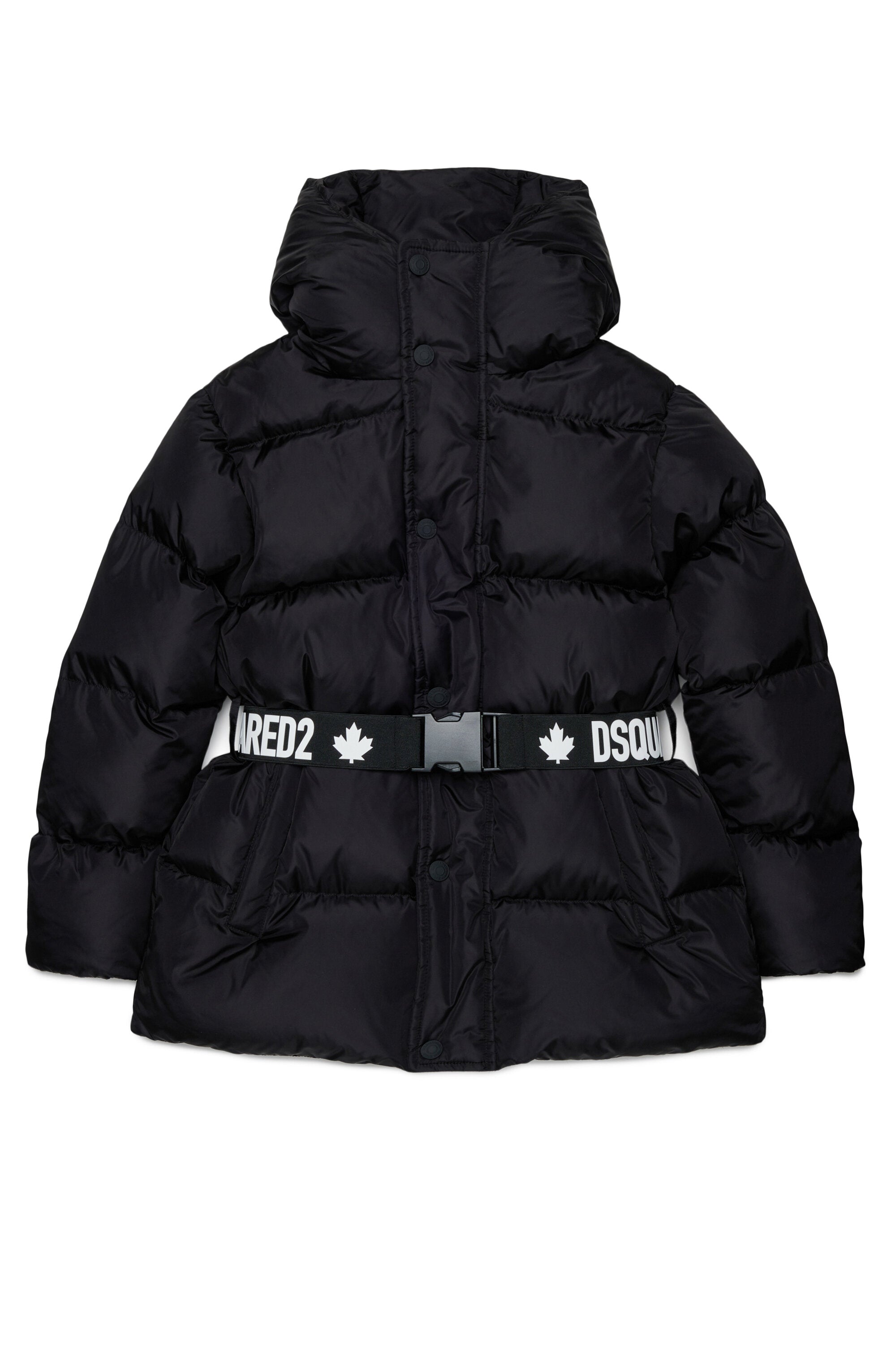 DSQUARED2 girls' long padded jacket with belt | BRAVE KID