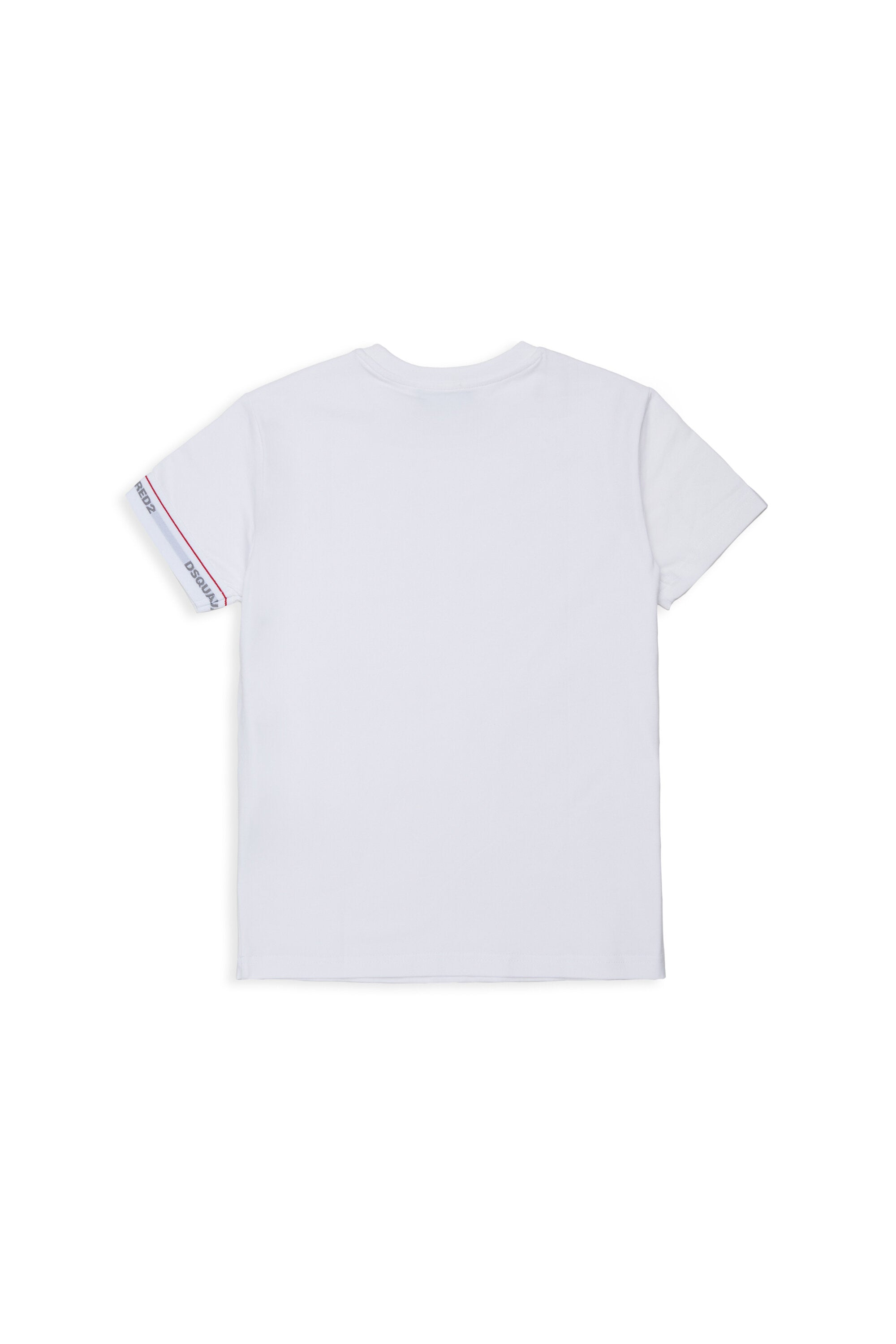 T-shirt con elastico logato