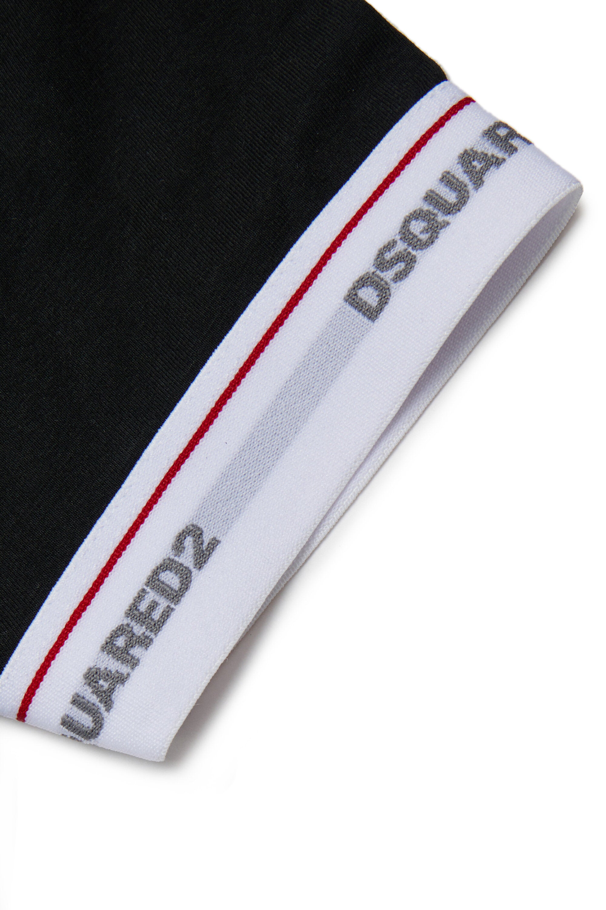 T-shirt con elastico logato