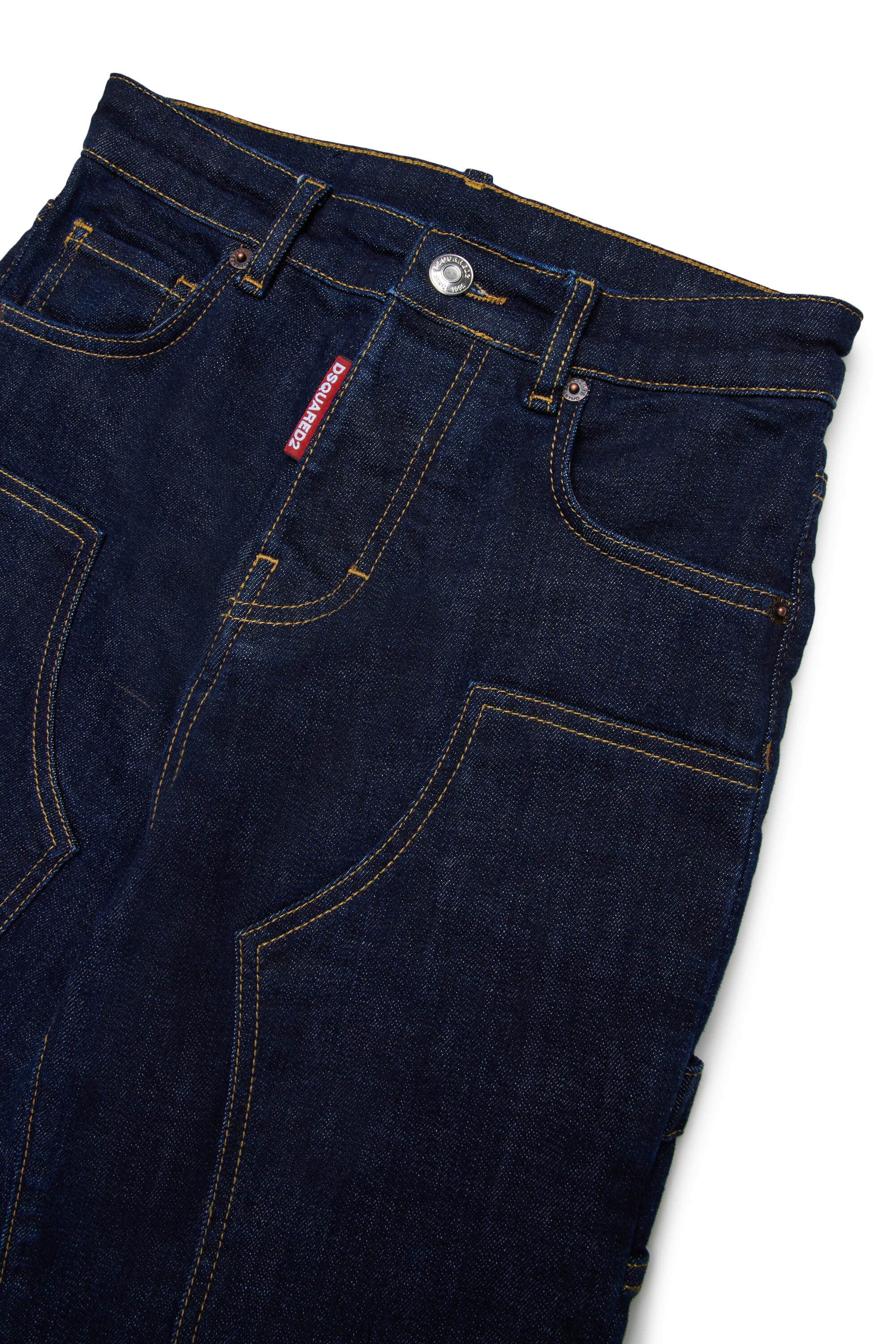 Dunkelblaue Regular Jeans - Loose Jean