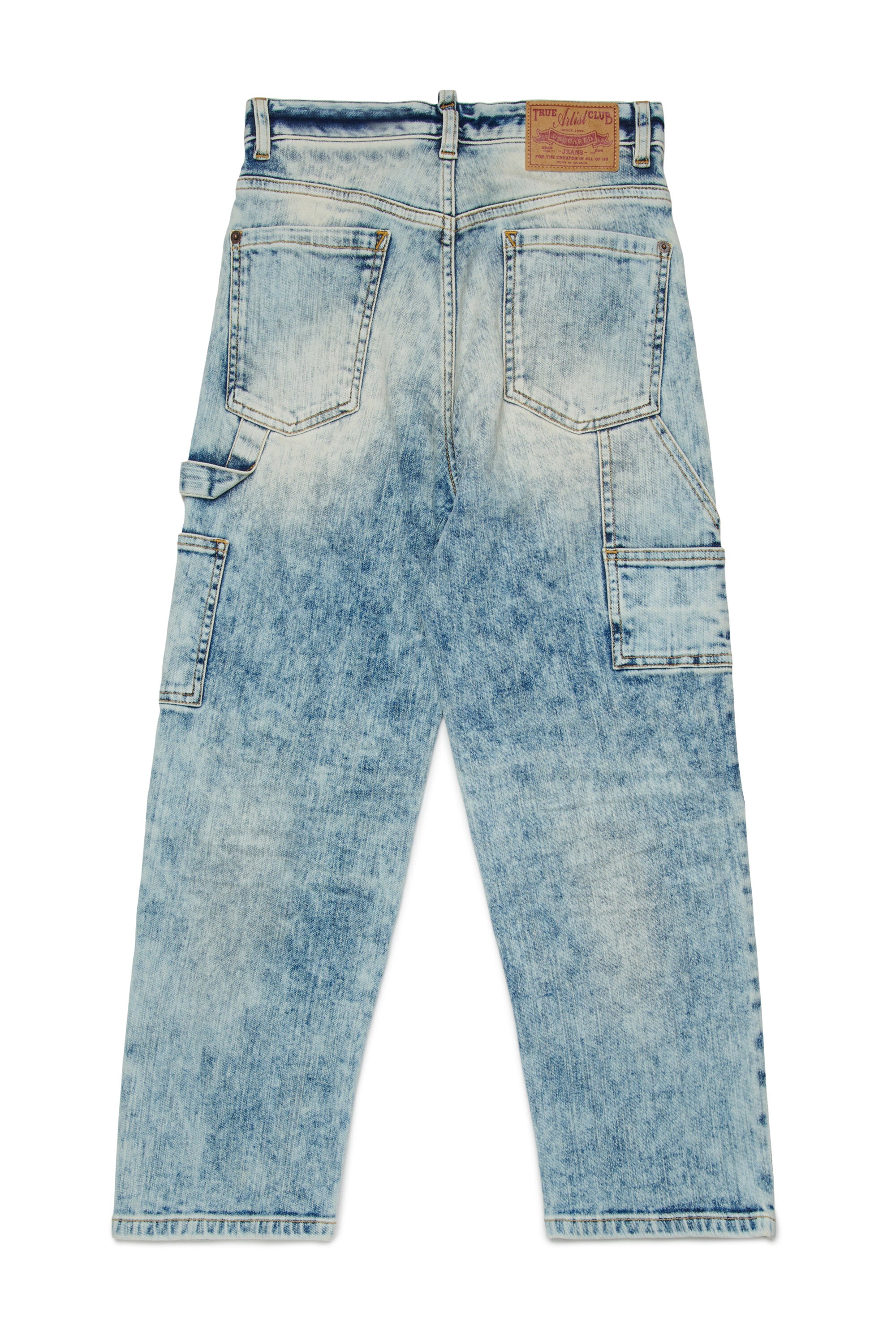 Jeans straight effetto marmorizzato - Loose