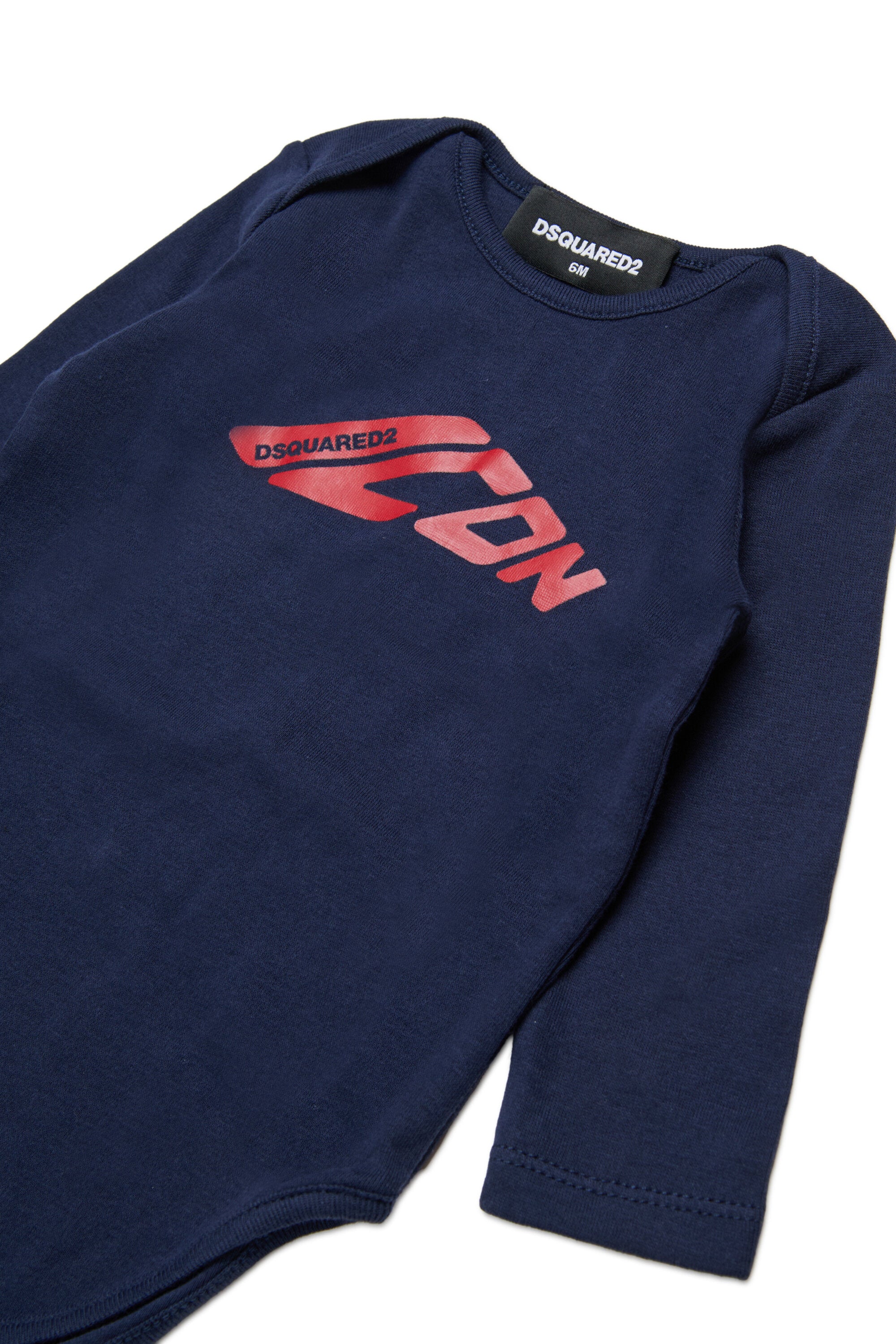 Gerippter Bodysuit mit ICON-Logo