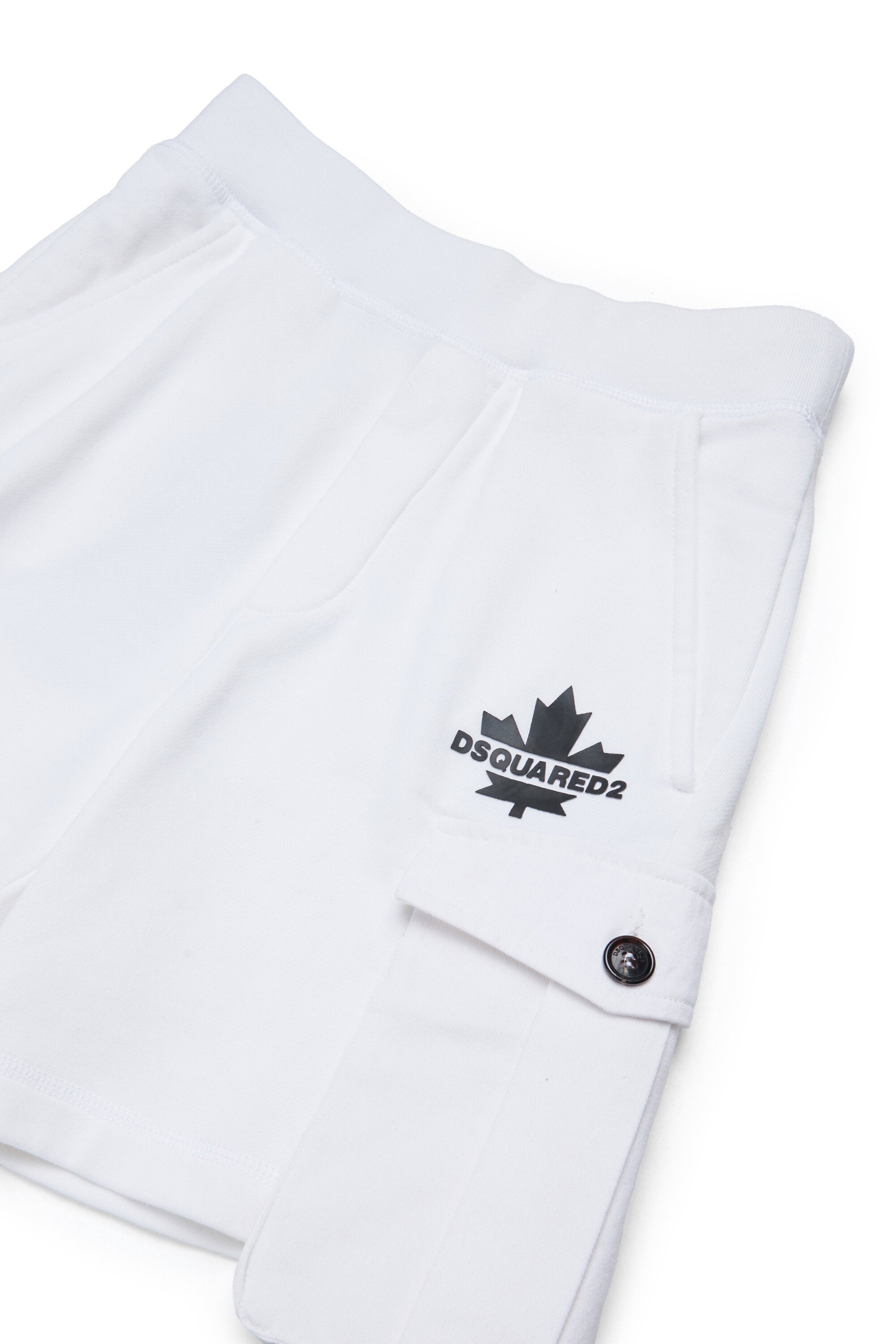 Cargo-Shorts aus Fleece mit Maple Leaf