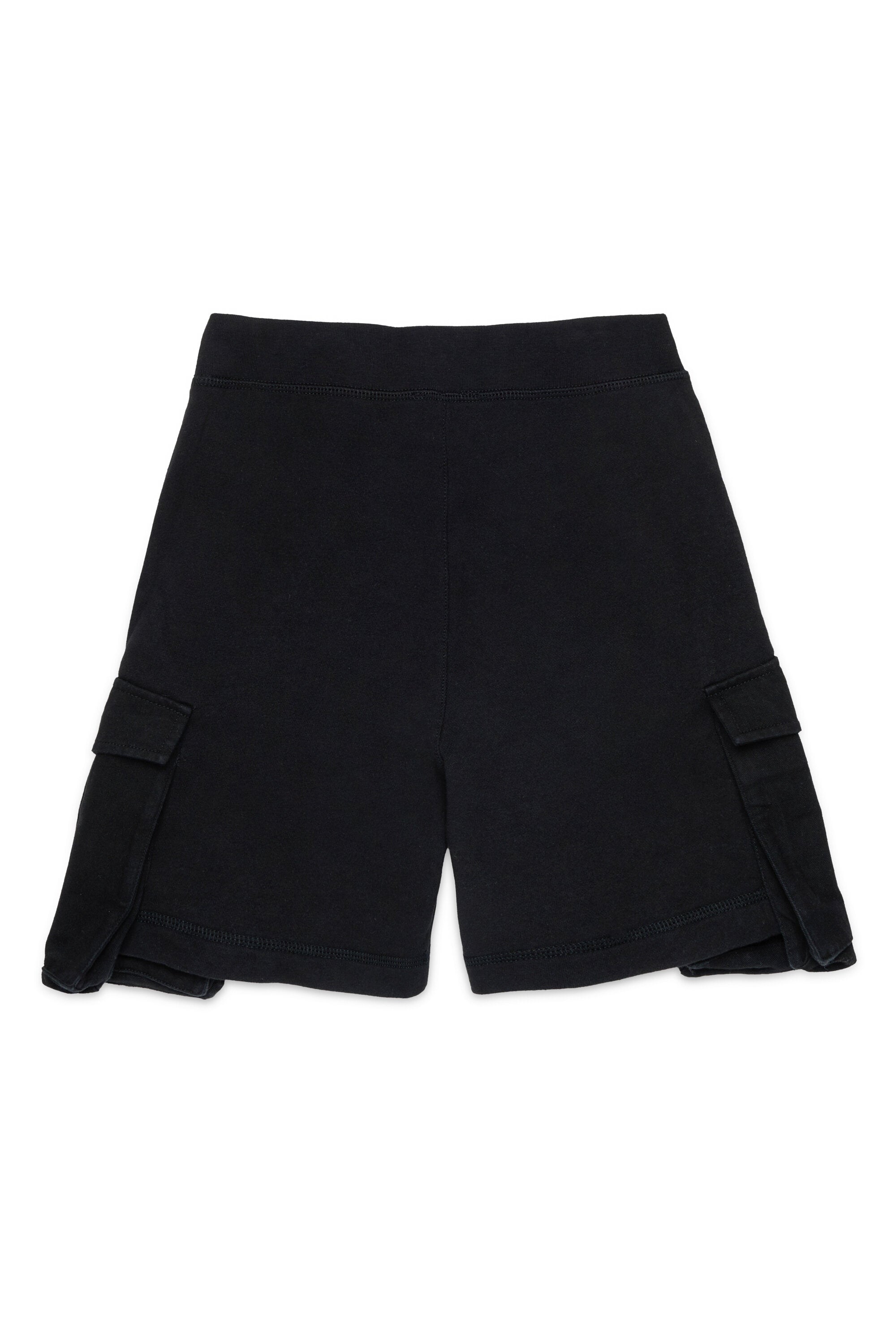 Shorts cargo in felpa con Maple Leaf