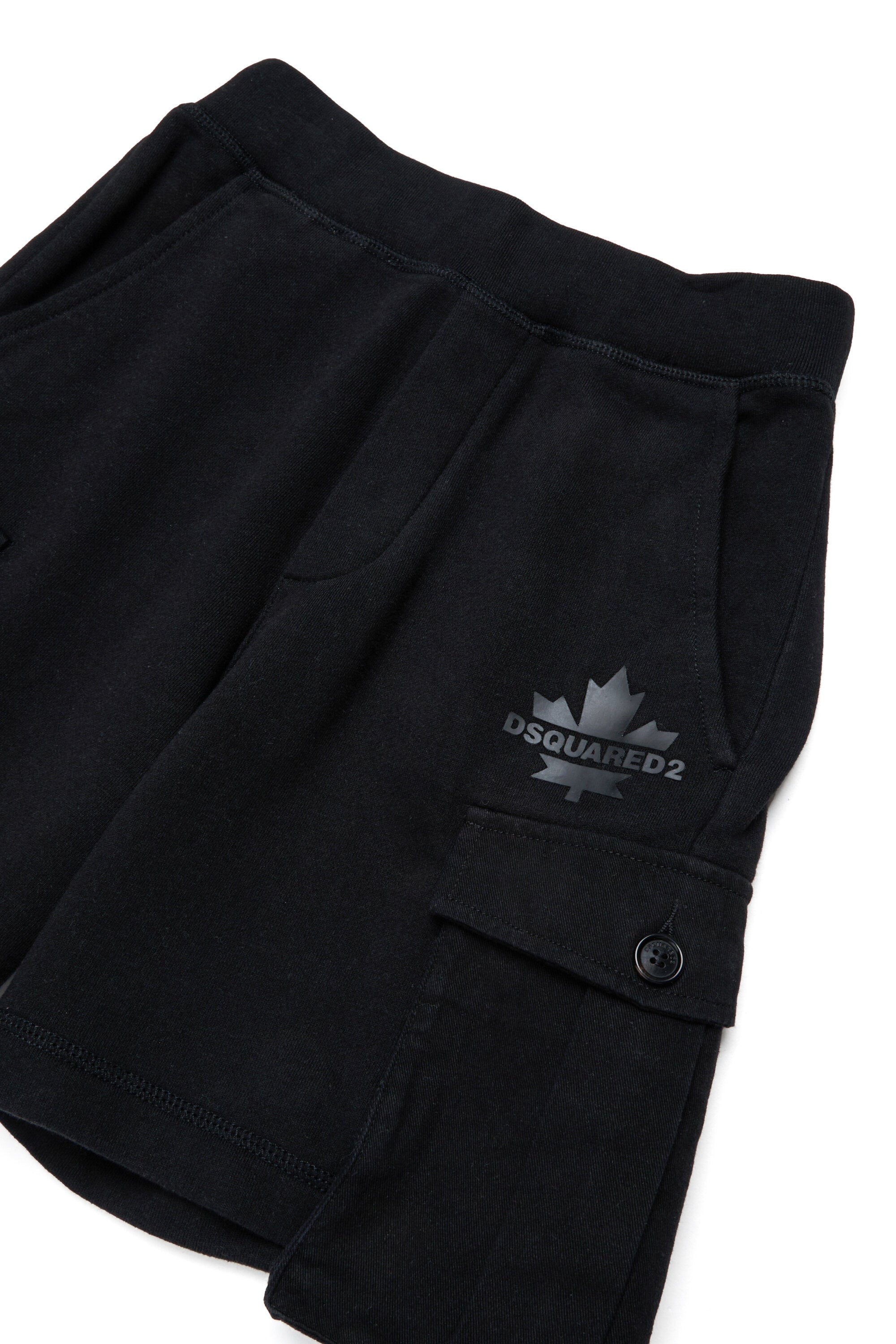 Cargo-Shorts aus Fleece mit Maple Leaf