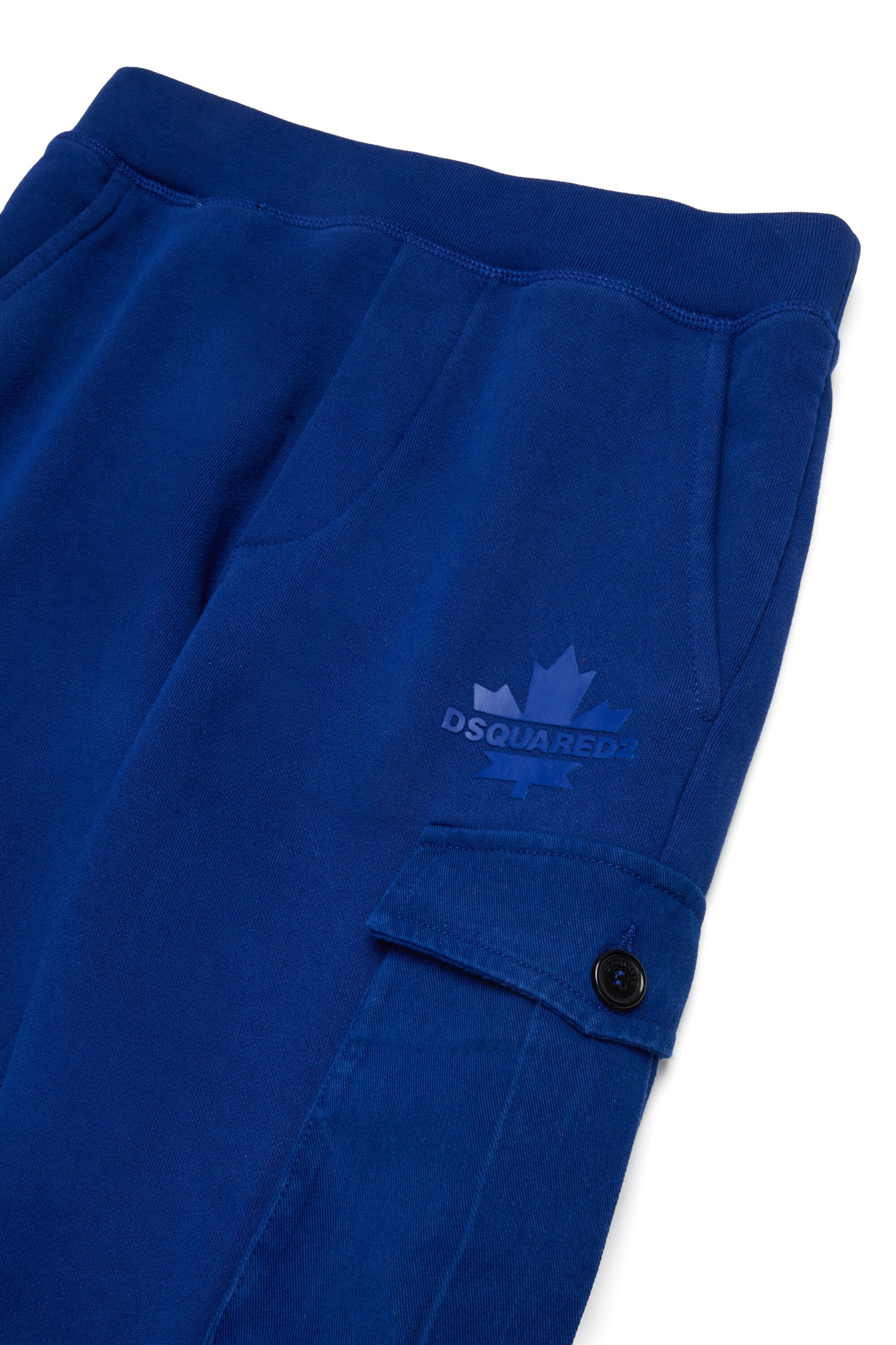 Pantaloni cargo in felpa con Maple Leaf