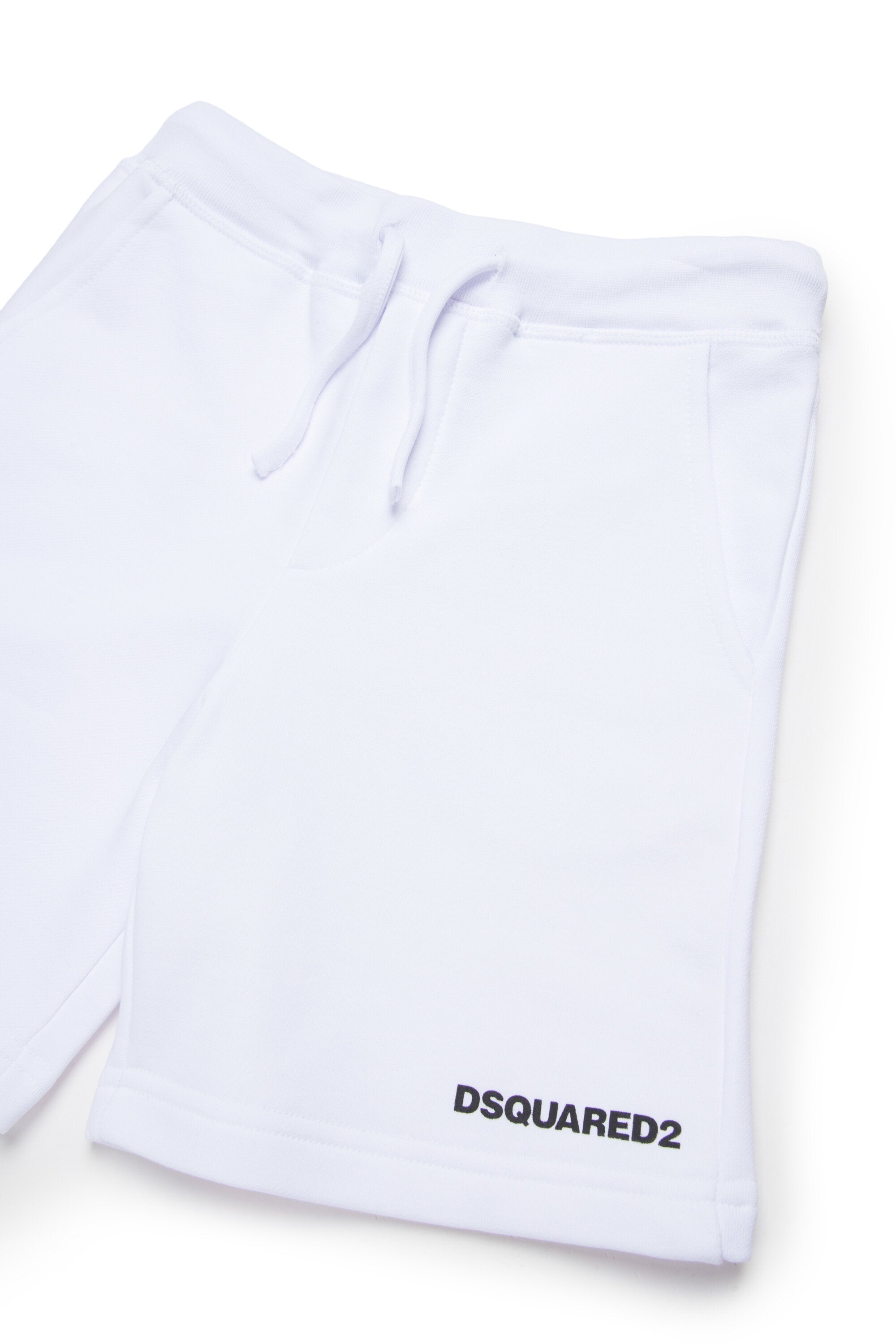 Branded fleece shorts