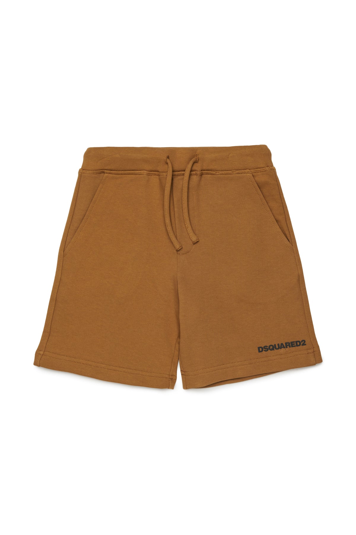 Pantalones cortos de felpa con marca