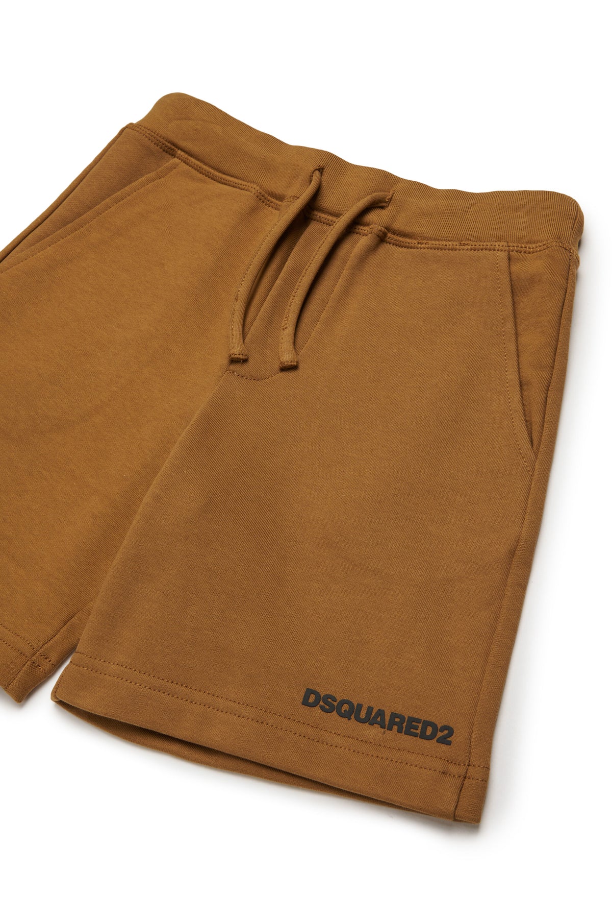 Pantalones cortos de felpa con marca