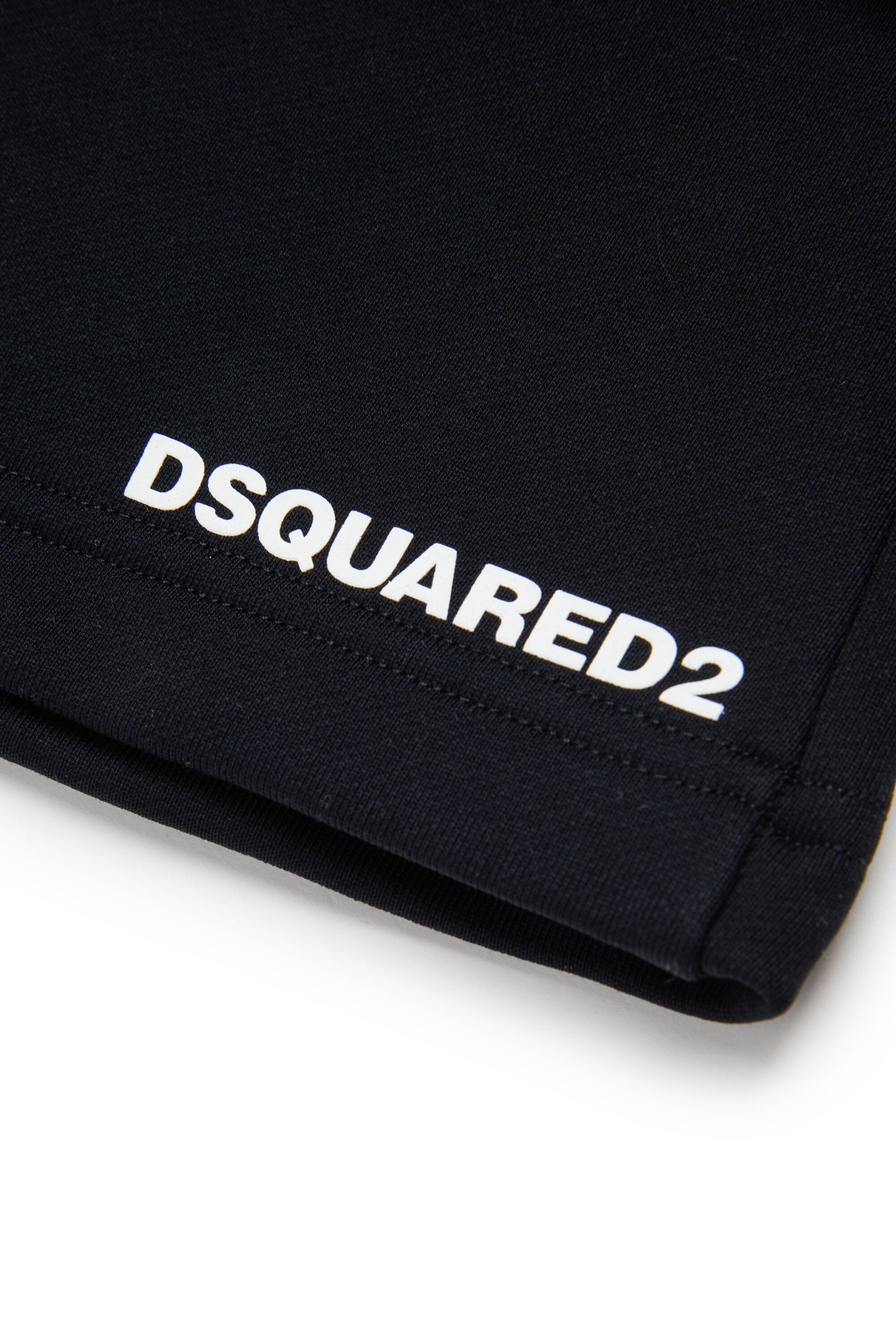 Branded fleece shorts