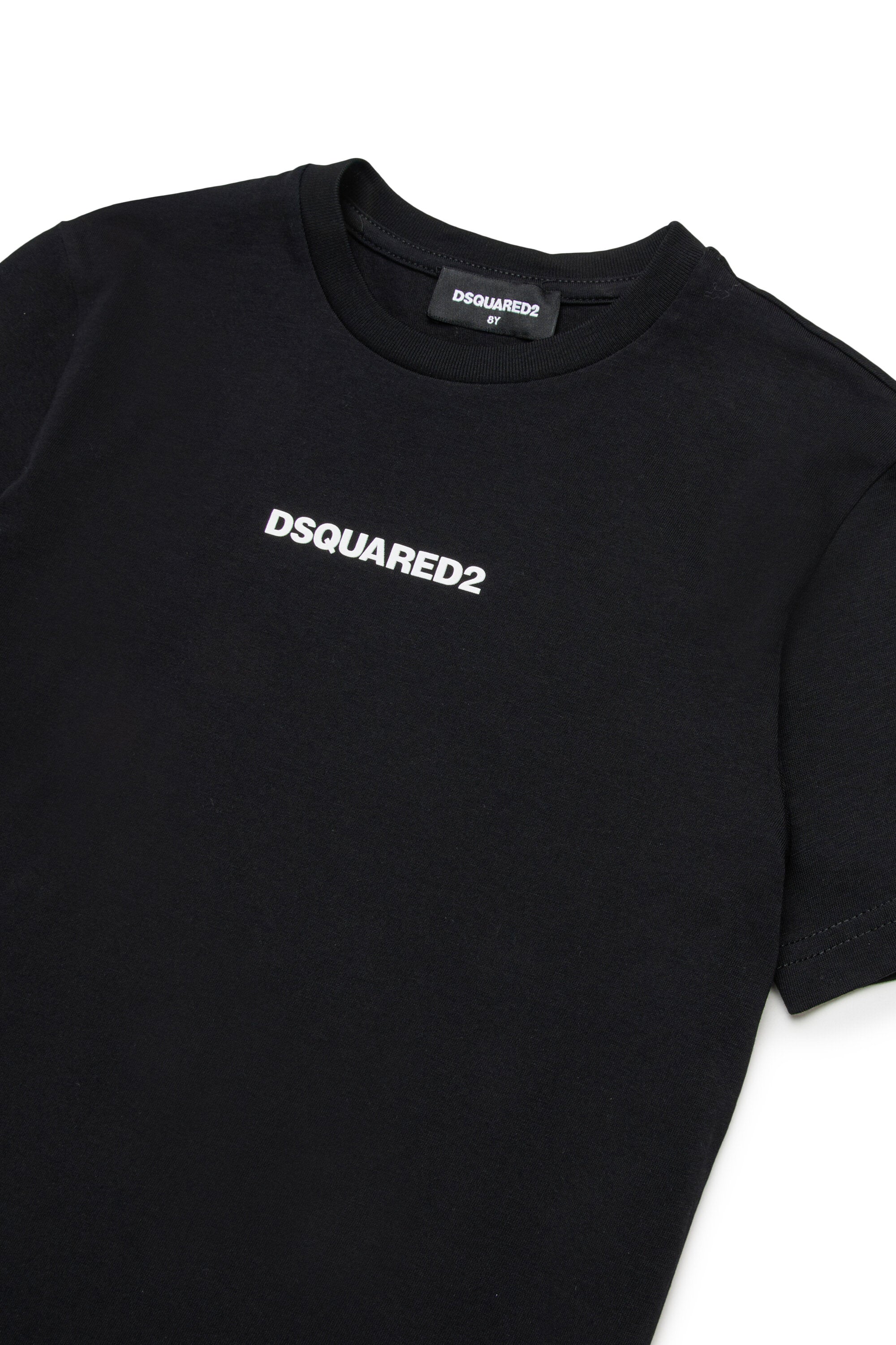 T-shirt con logo effetto gommato