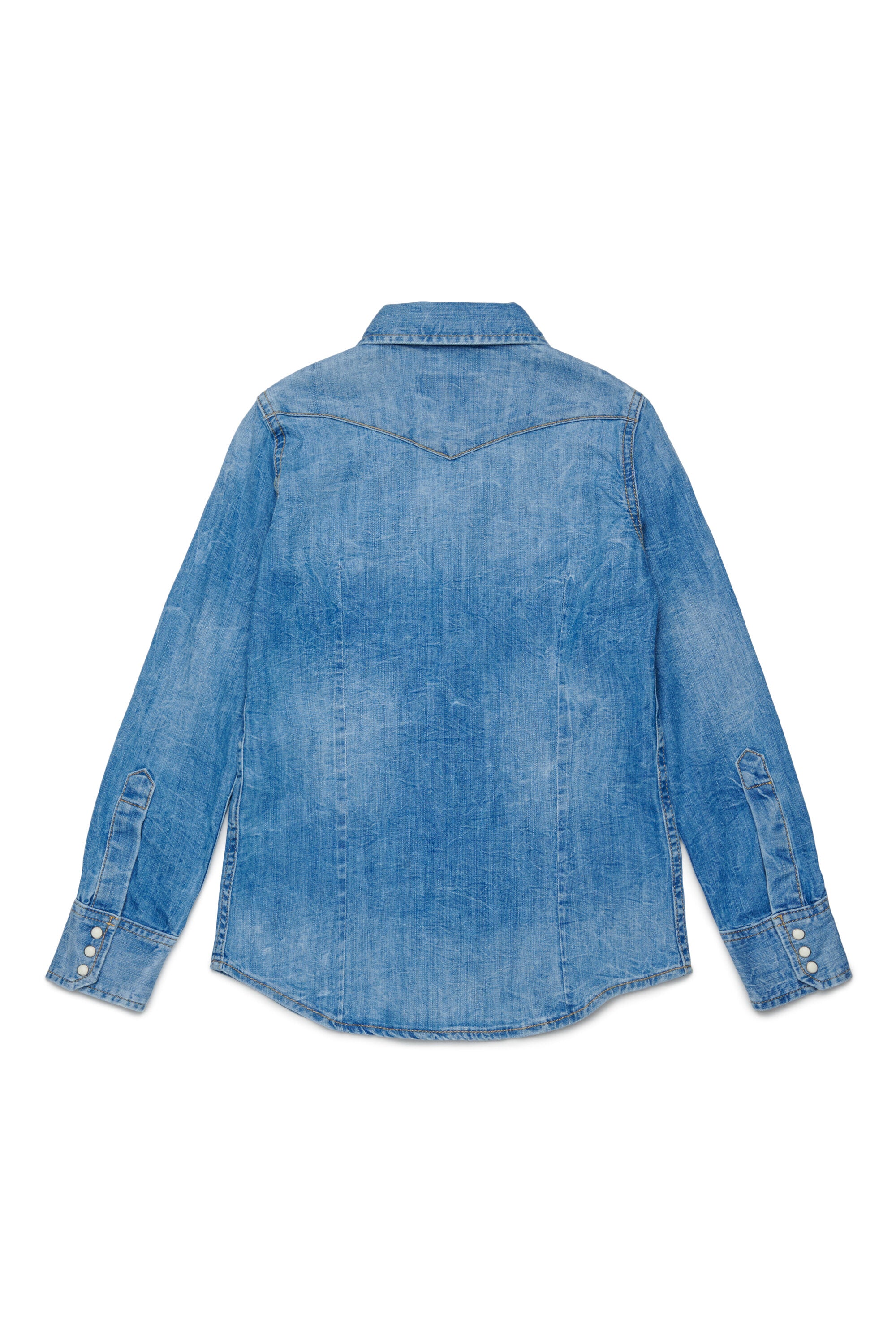 Camisa en denim stretch azul