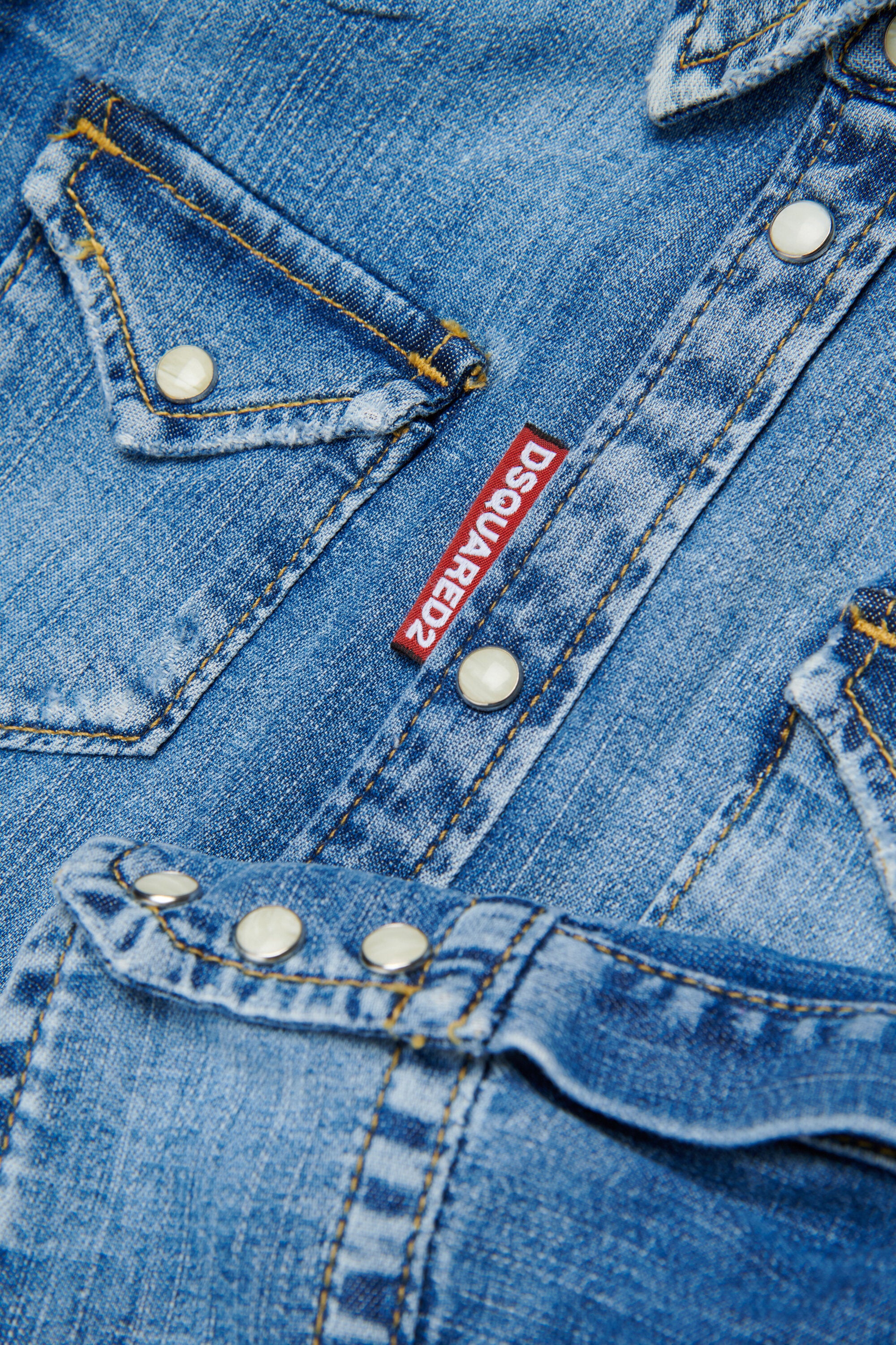 Chemise en denim avec logo