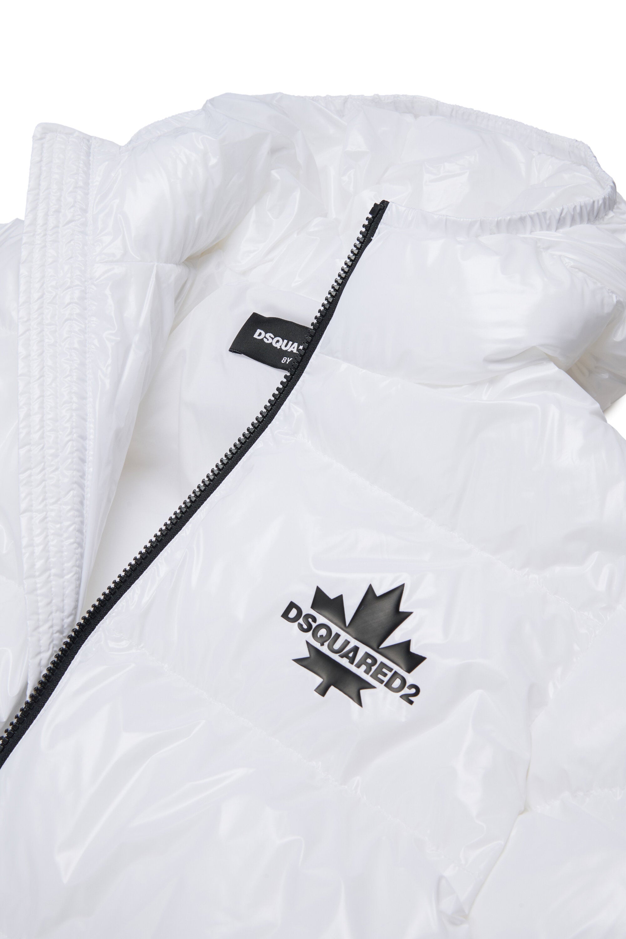 Giacca imbottita lunga con logo Maple Leaf