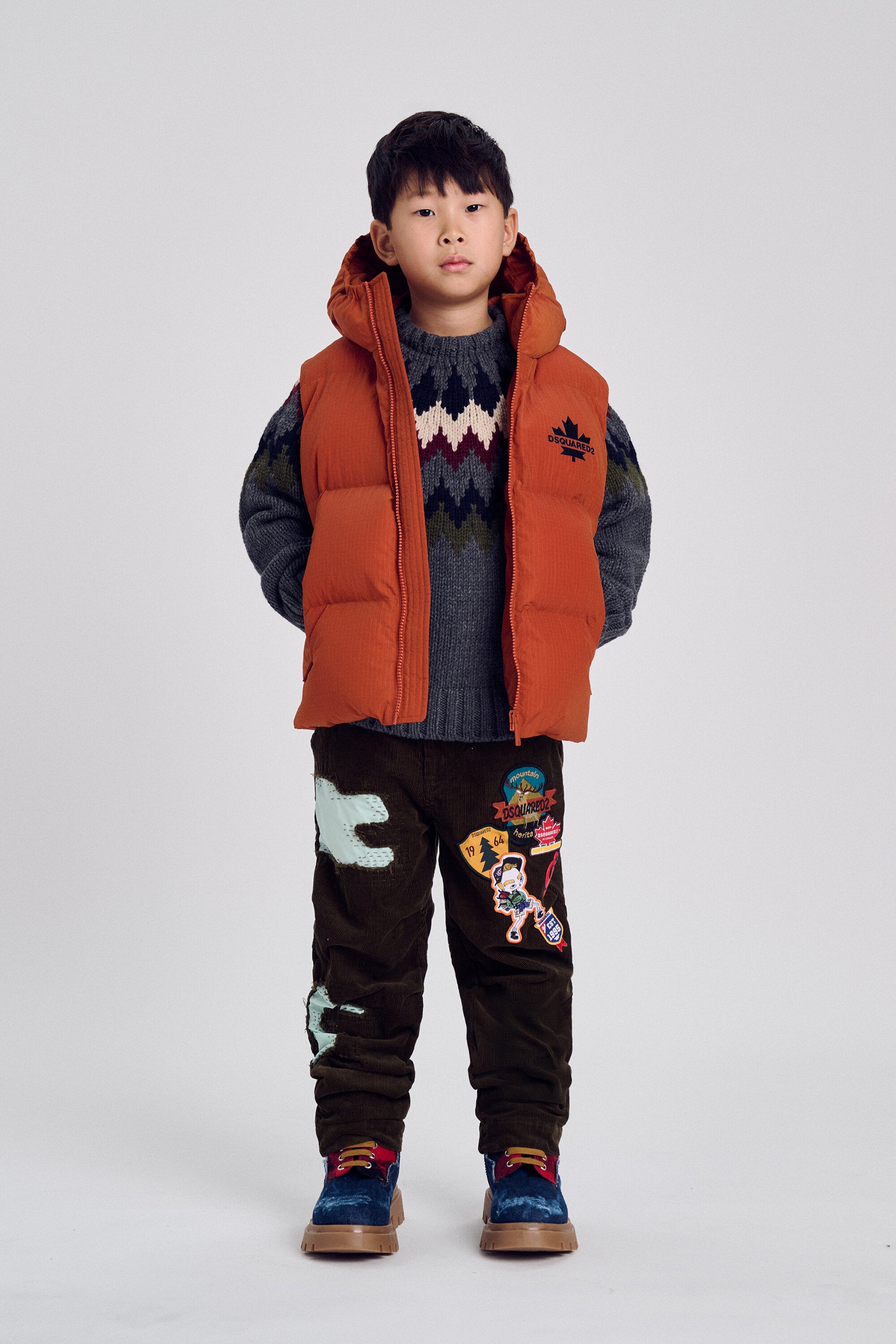 Gestepptes Gilet mit Logo