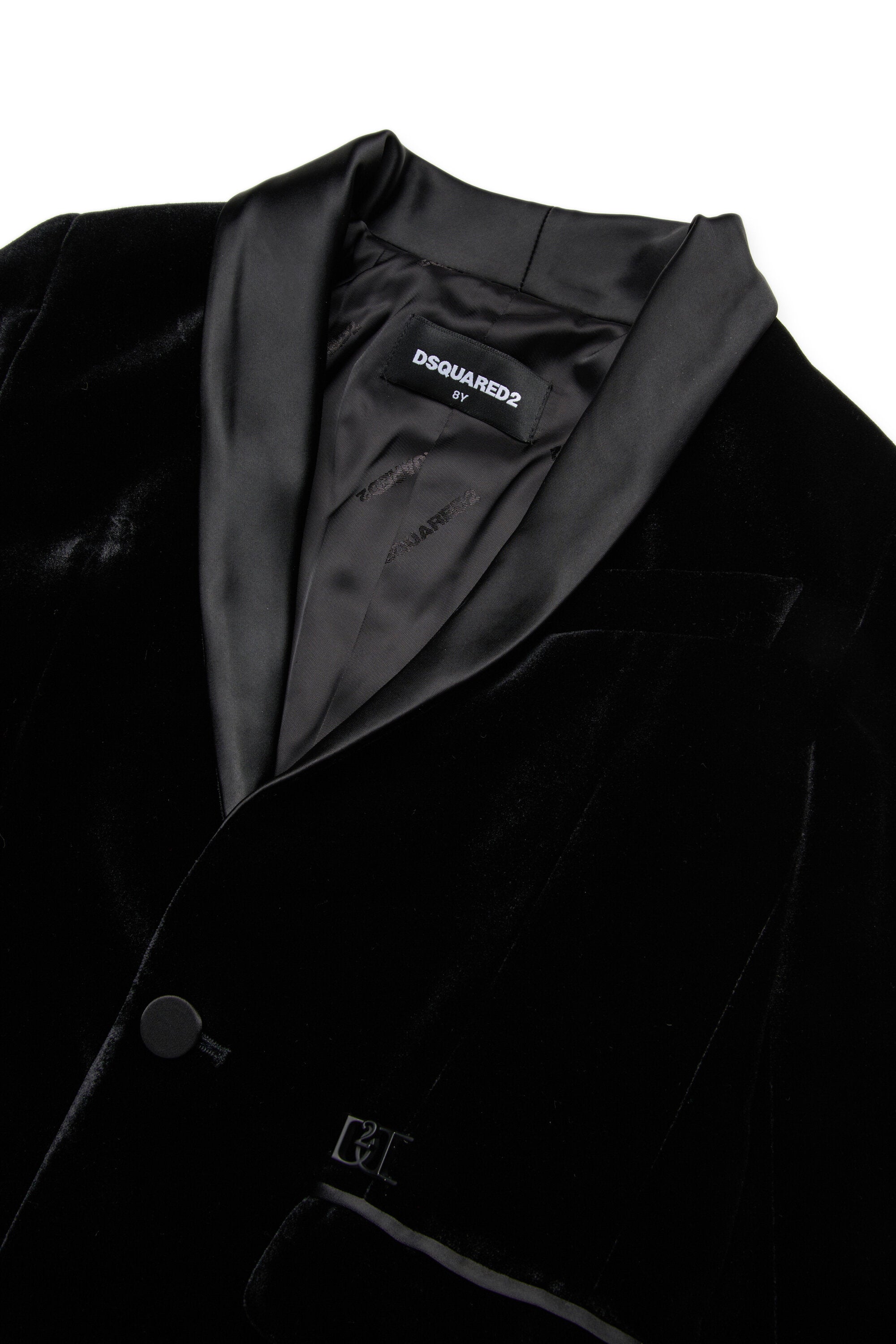 Blazerjacke aus Samt mit D2-Plakette