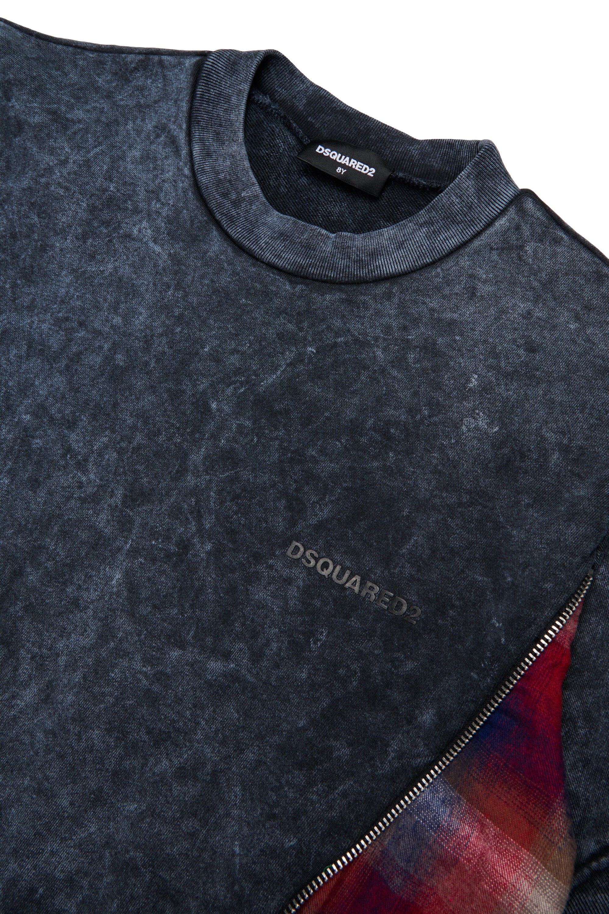 Robe maxi-pull à effet marbré