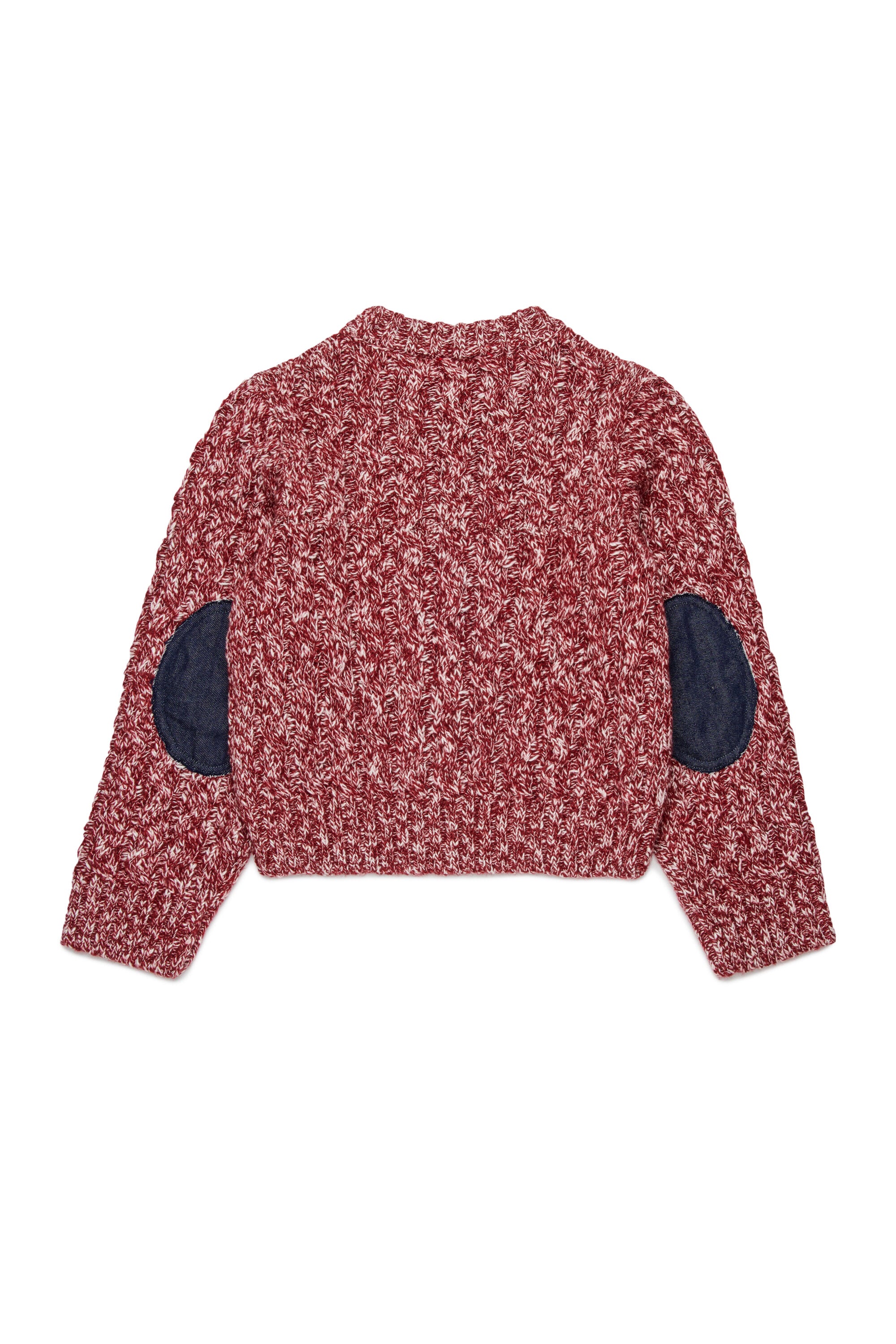 Pullover in misto lana a trecce