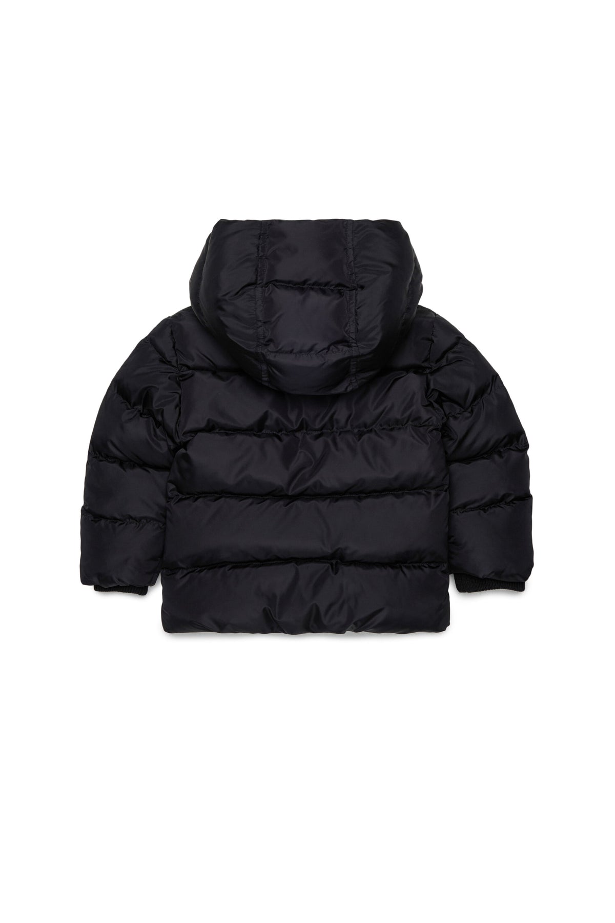 Chaqueta larga acolchada con logotipo