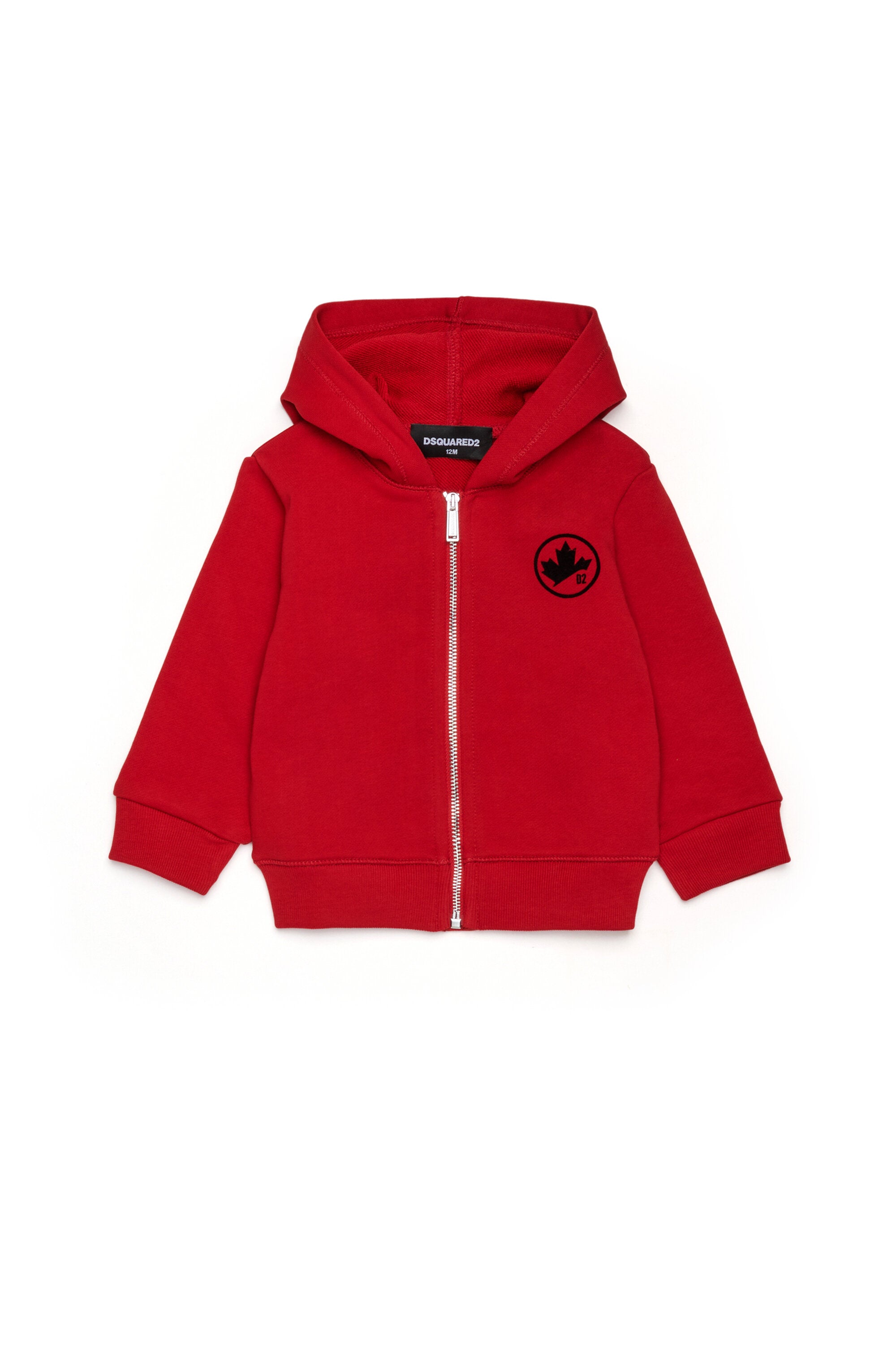 Full-zip hooded sweatshirt with logo Carpet Stitch