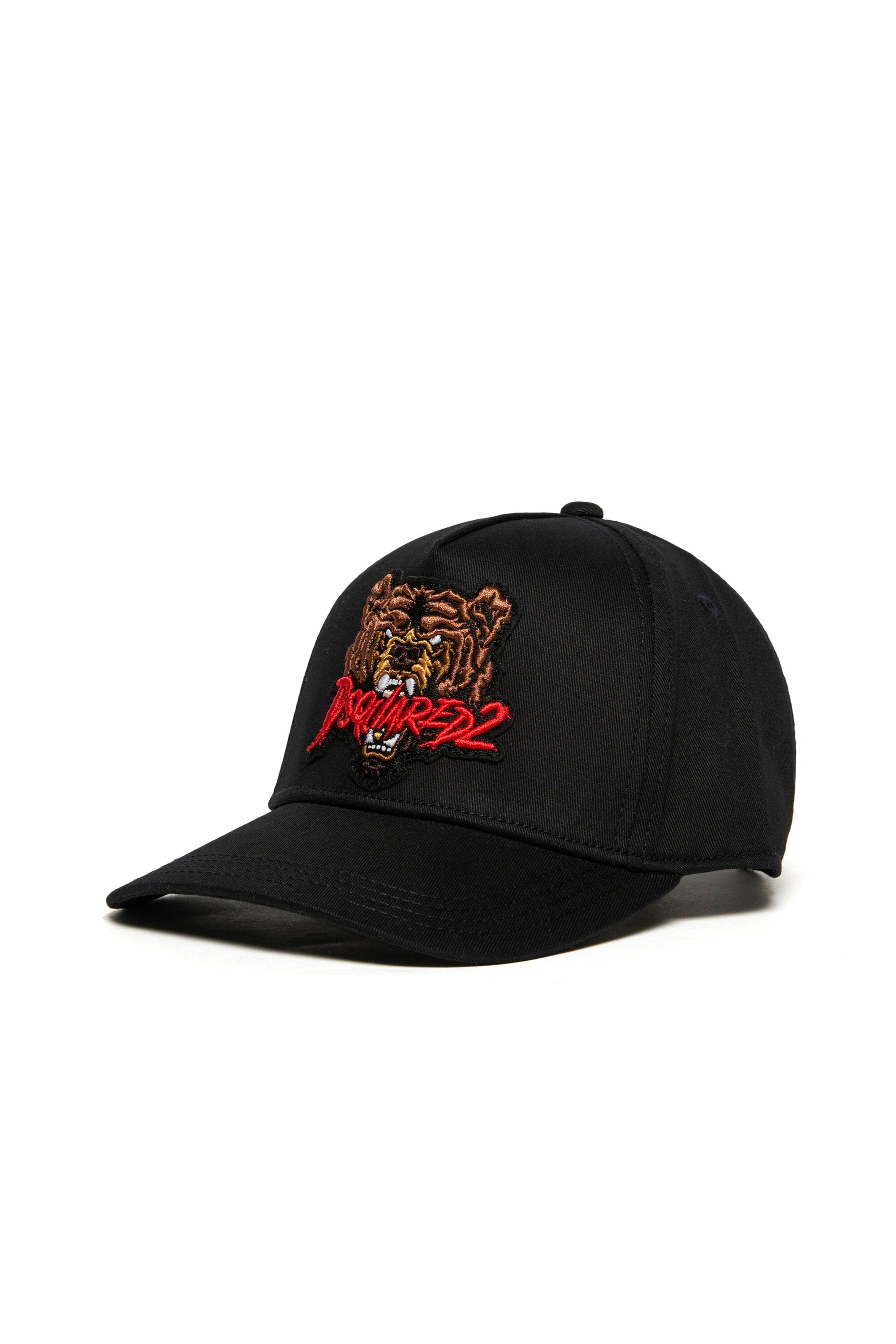 Casquette de baseball en gabardine avec écusson Bear
