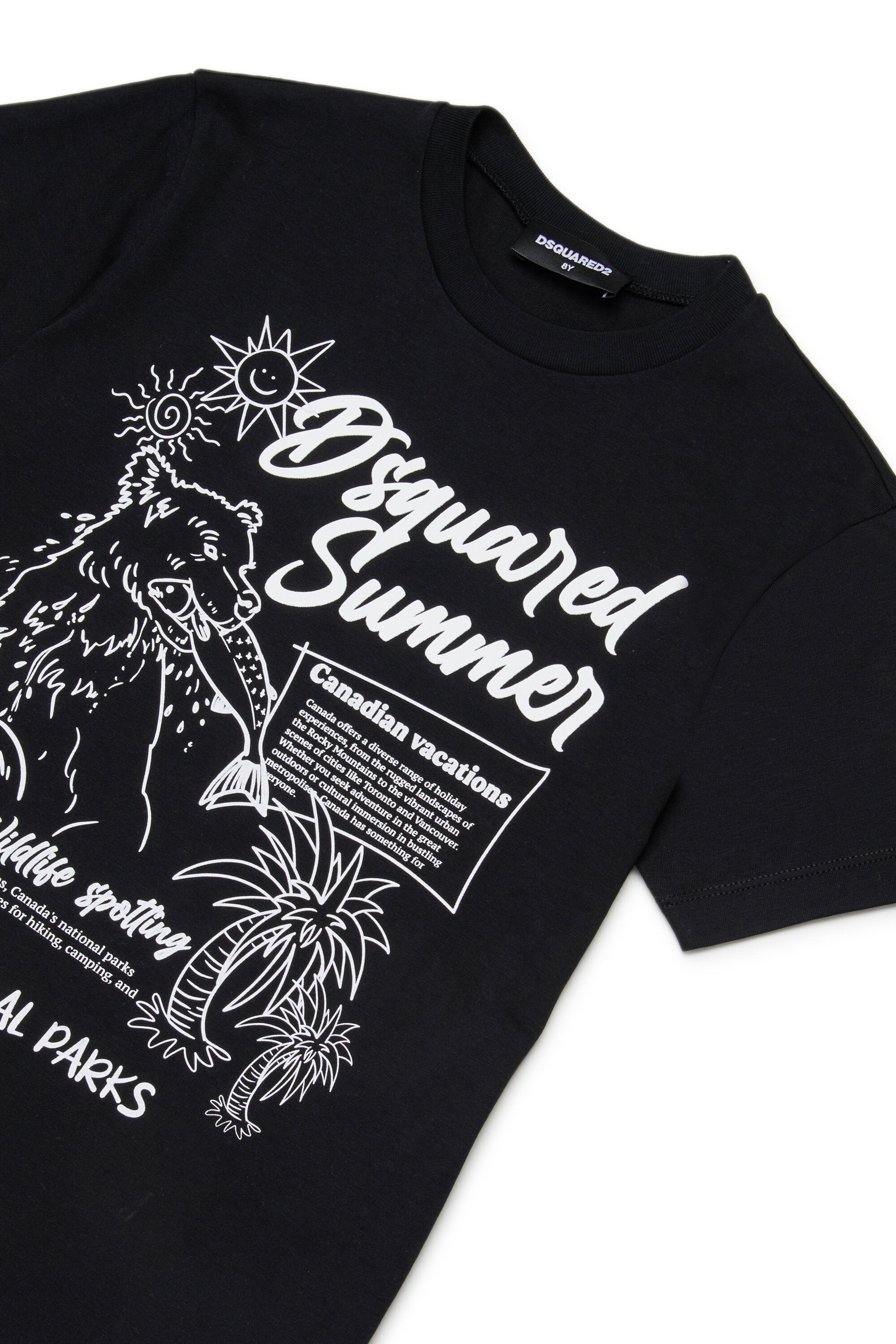 T-Shirt mit aufgedrucktem Logo und Frontprint