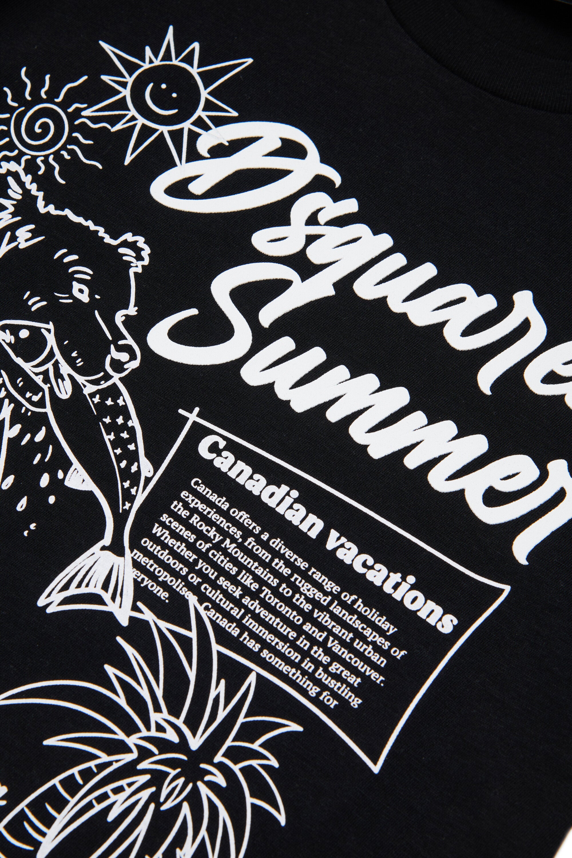 T-Shirt mit aufgedrucktem Logo und Frontprint