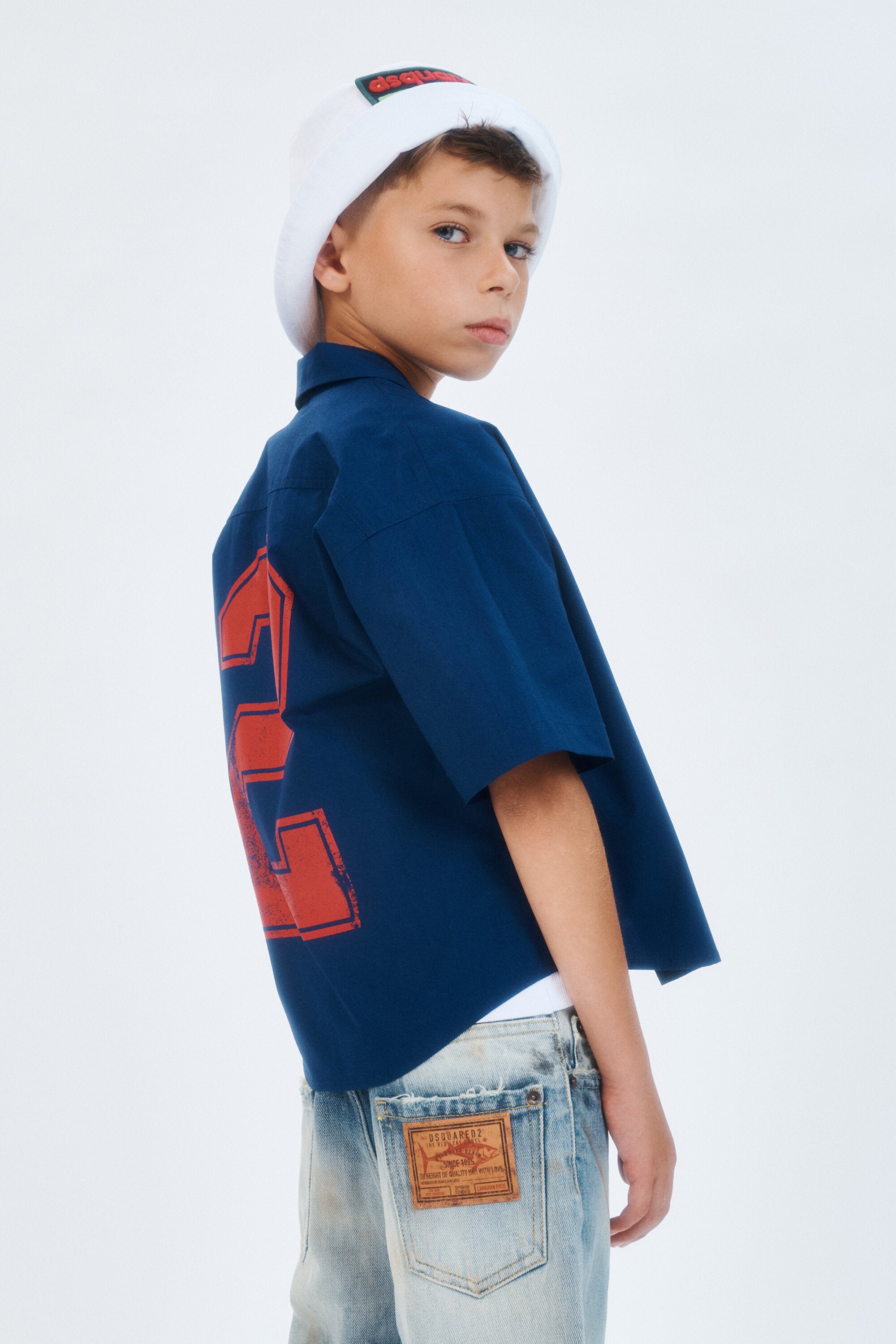 Chemise à manches courtes avec logo