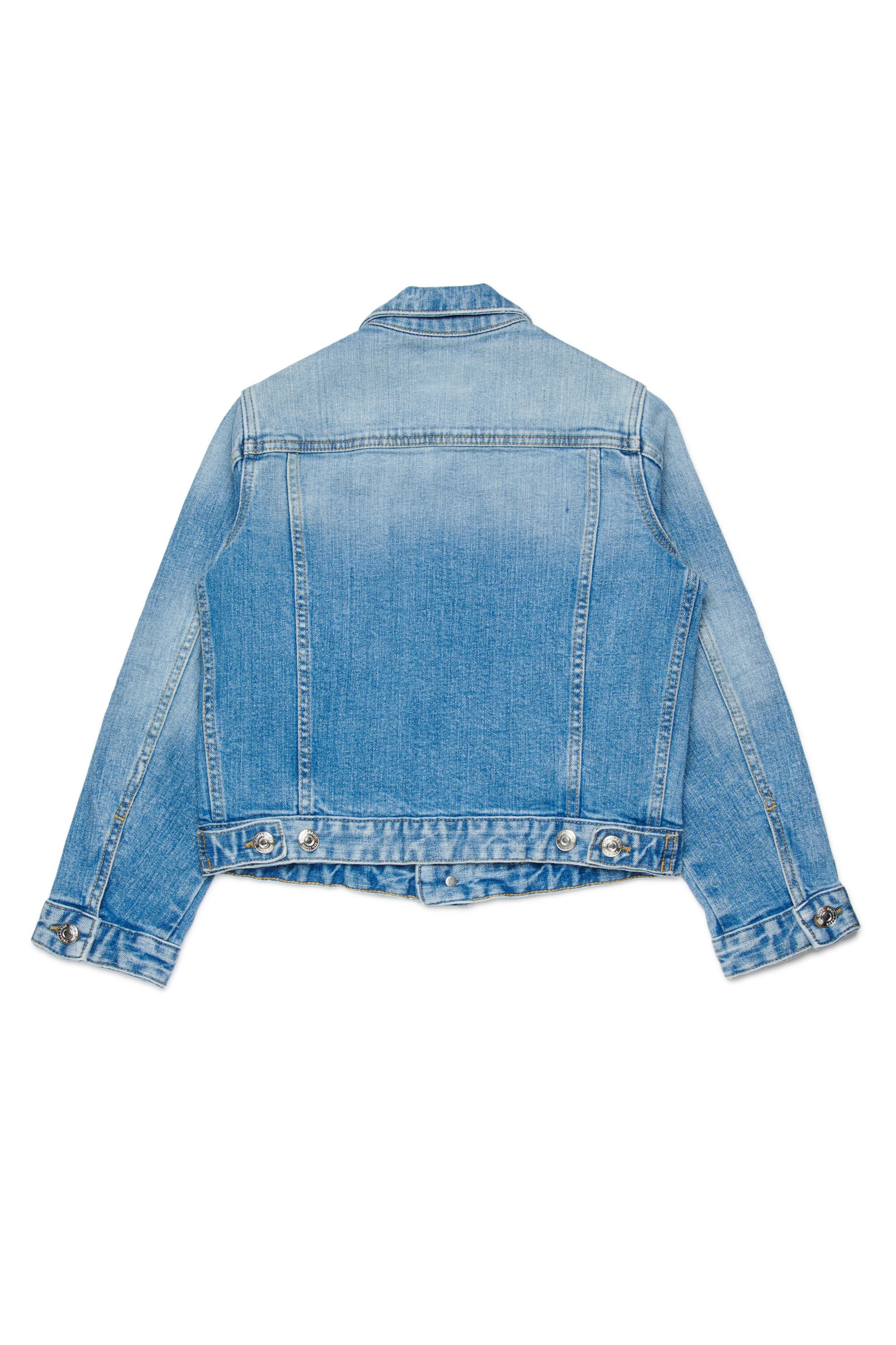 Denimjacke mit aufgedrucktem Logo