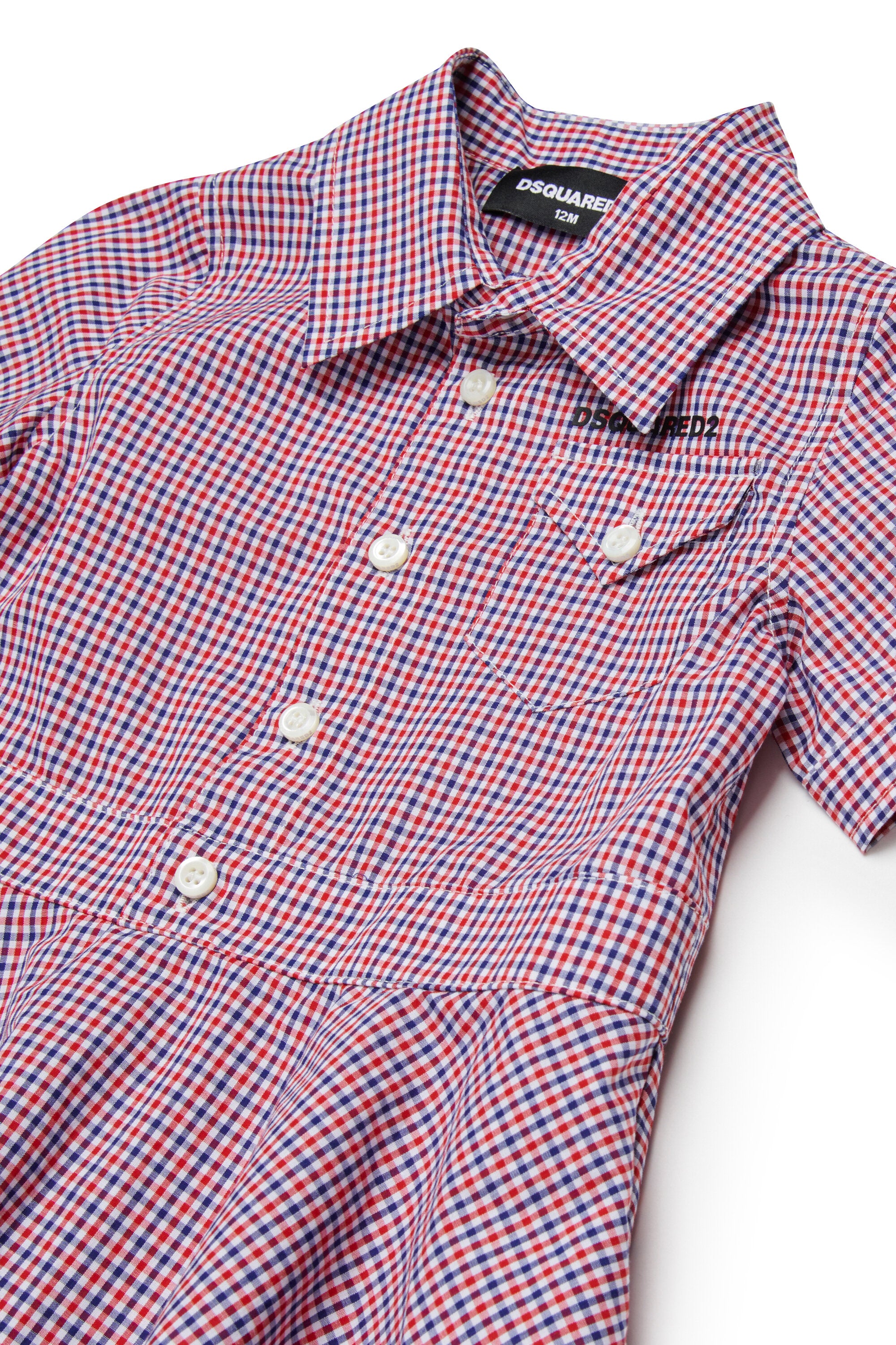 Vestido camisero con logo