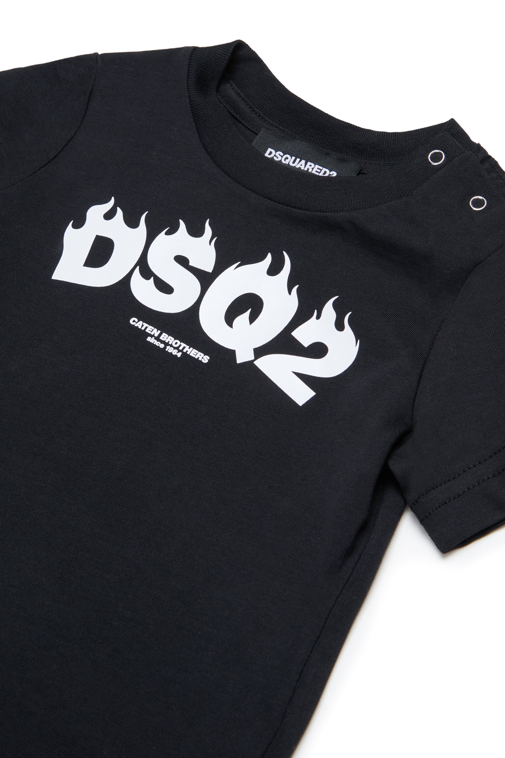 T-Shirt mit Rundhalsausschnitt und DSQ2-Logo