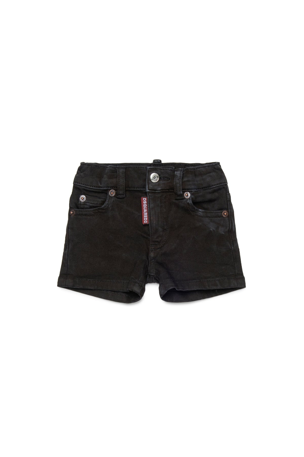Denim-Shorts mit Logo