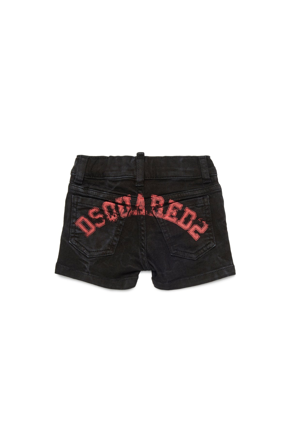 Denim-Shorts mit Logo