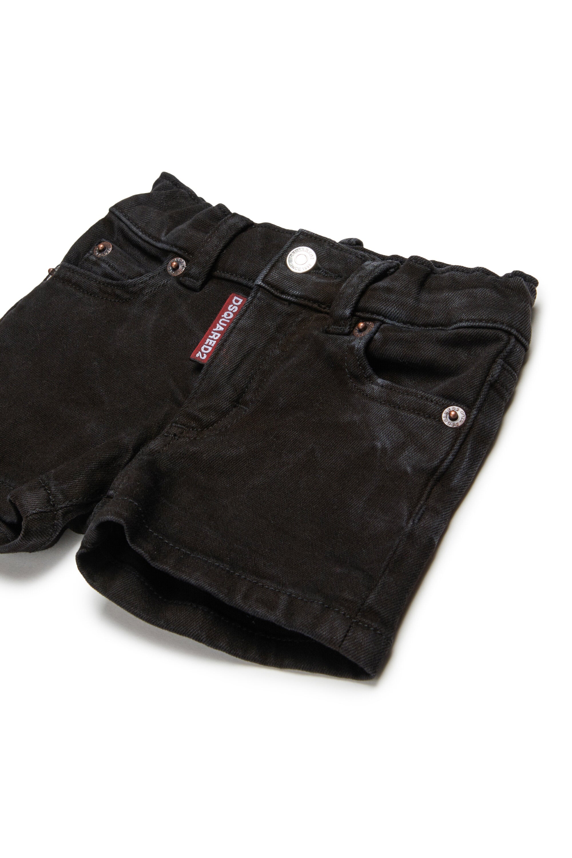 Denim-Shorts mit Logo