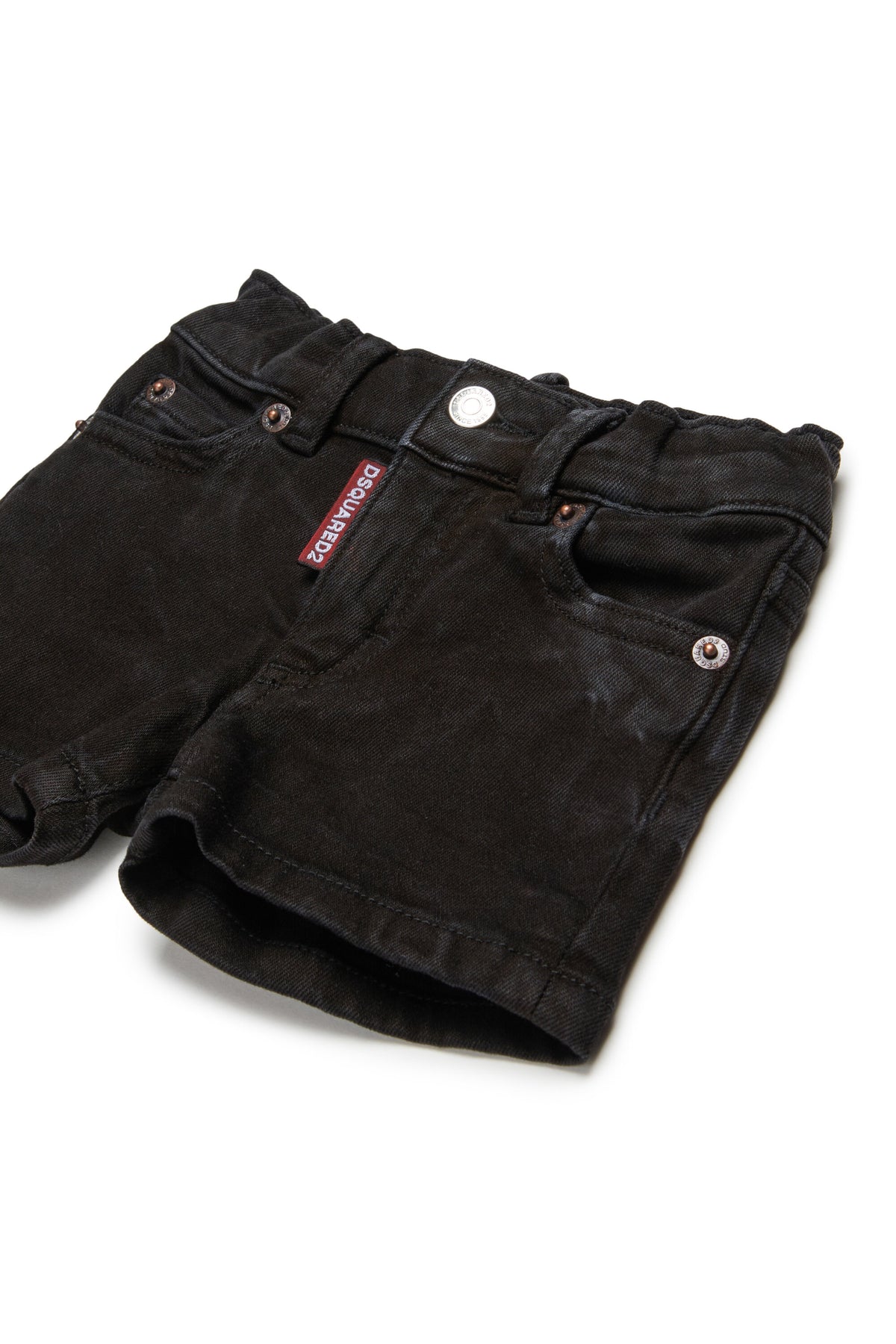 Denim-Shorts mit Logo