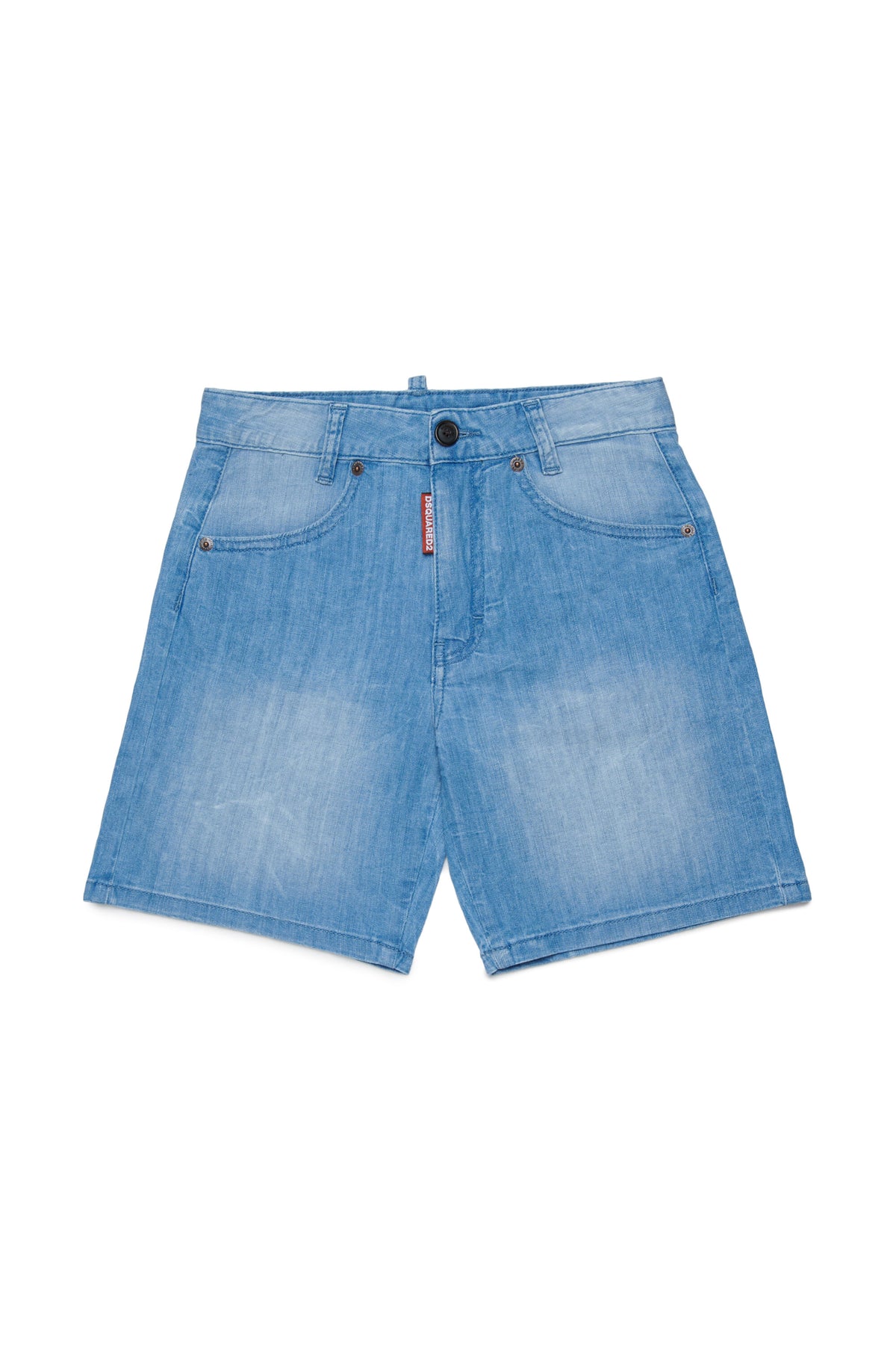 Shorts aus hellem Denim