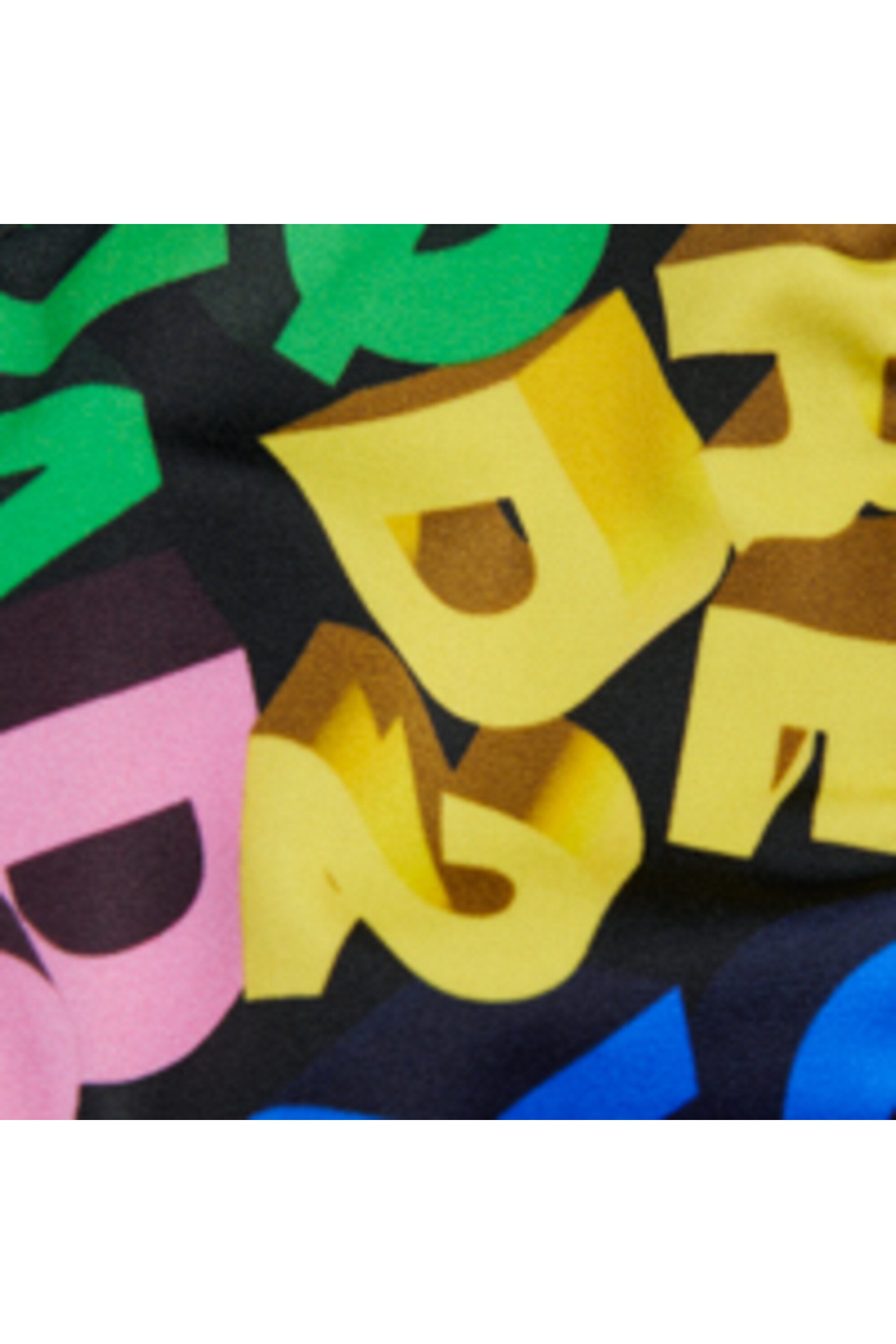 Swimsuit briefs with all-over 3D logo